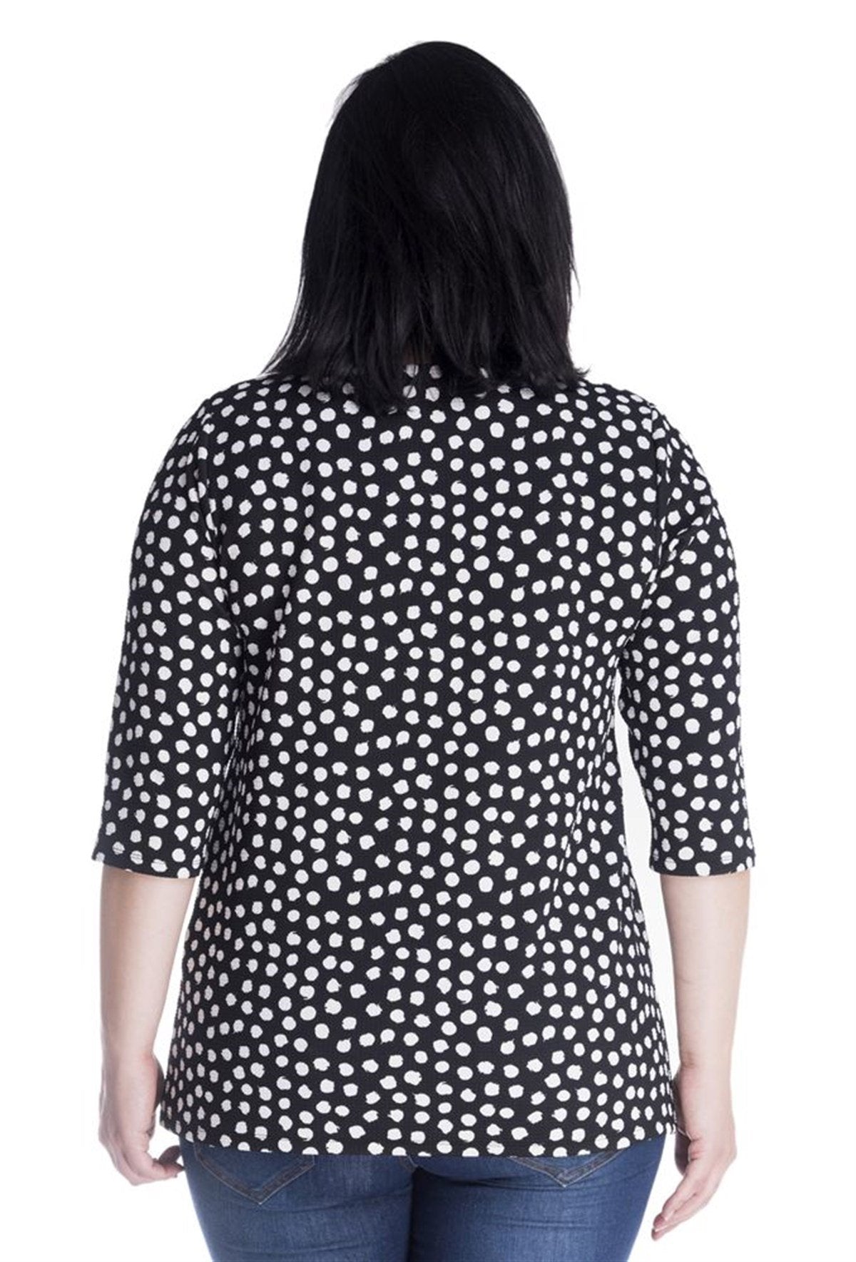 3/4 Kollu Örme Tişört