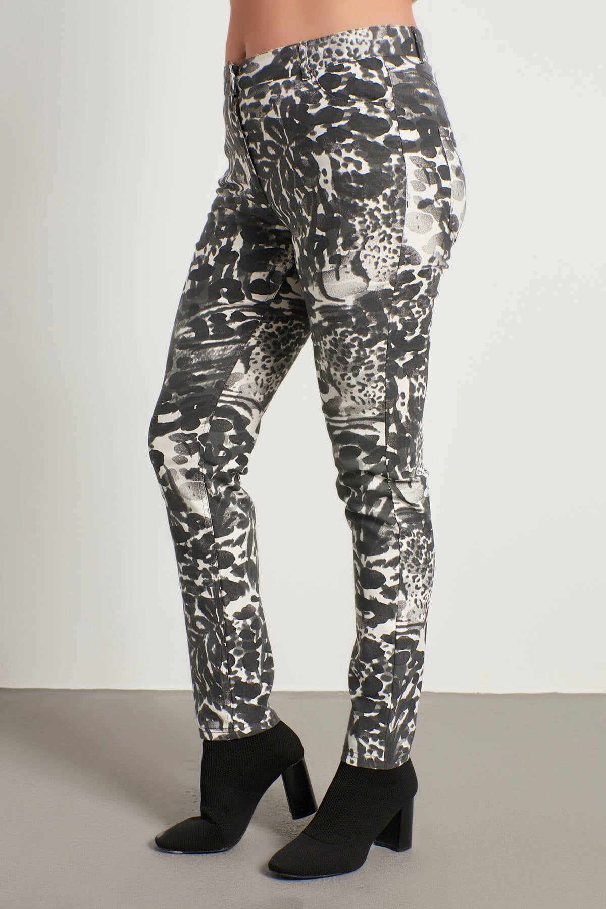 5 Cep Desenli Strech Pantolon