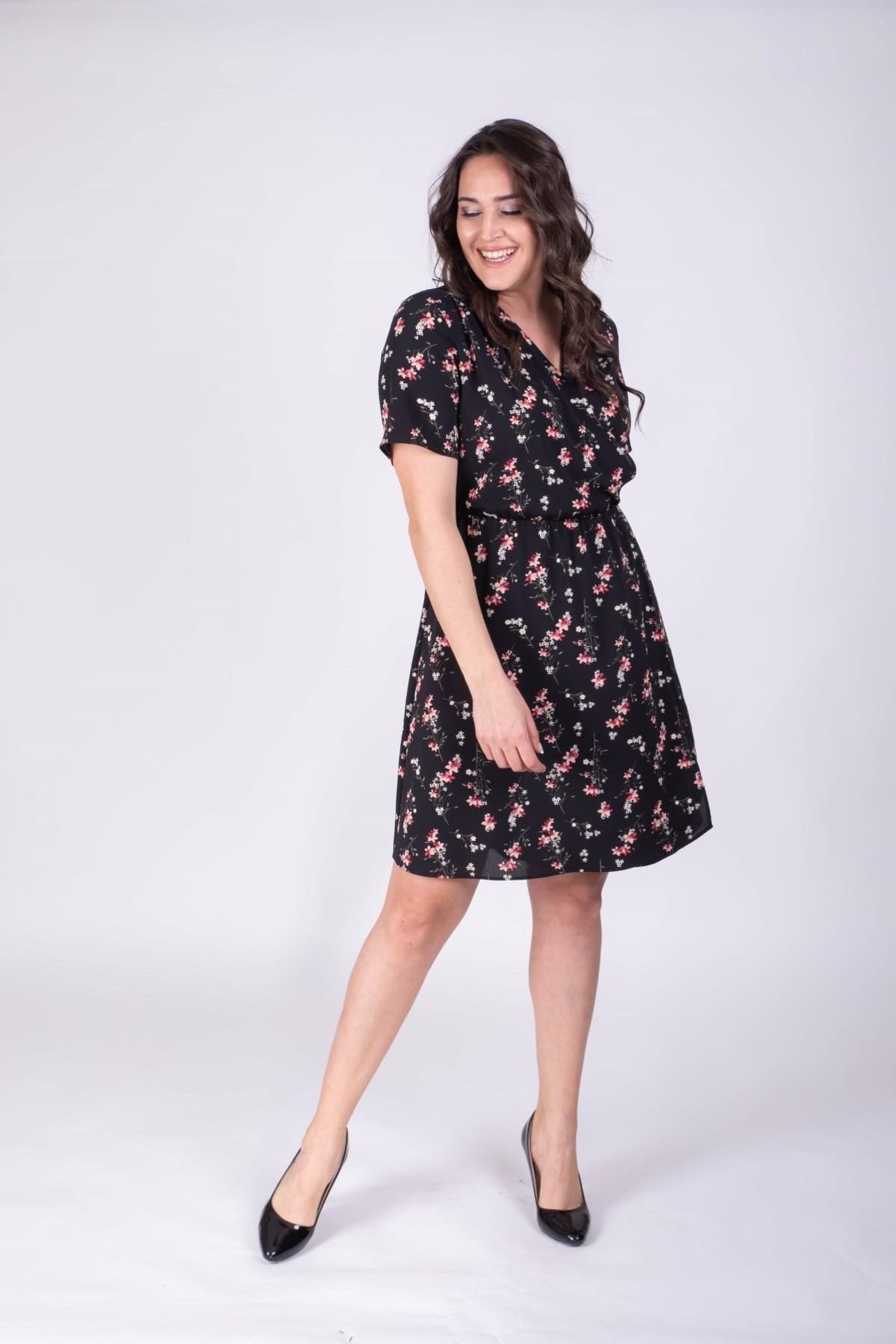 Anvelop Desenli Elbise