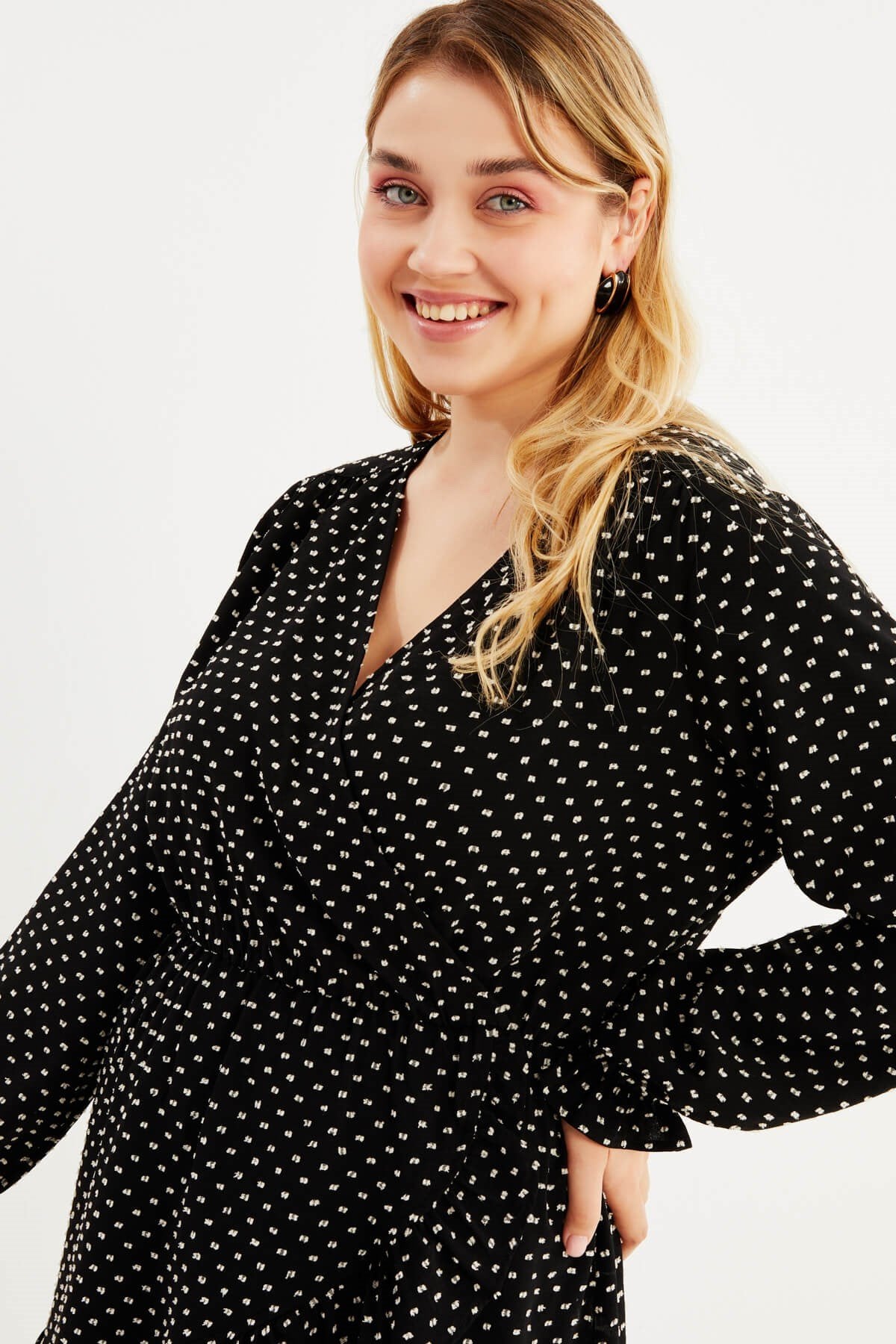 Anvelop Fırfırlı Elbise