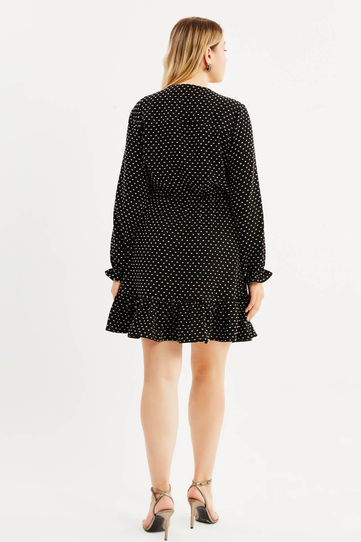 Anvelop Fırfırlı Elbise