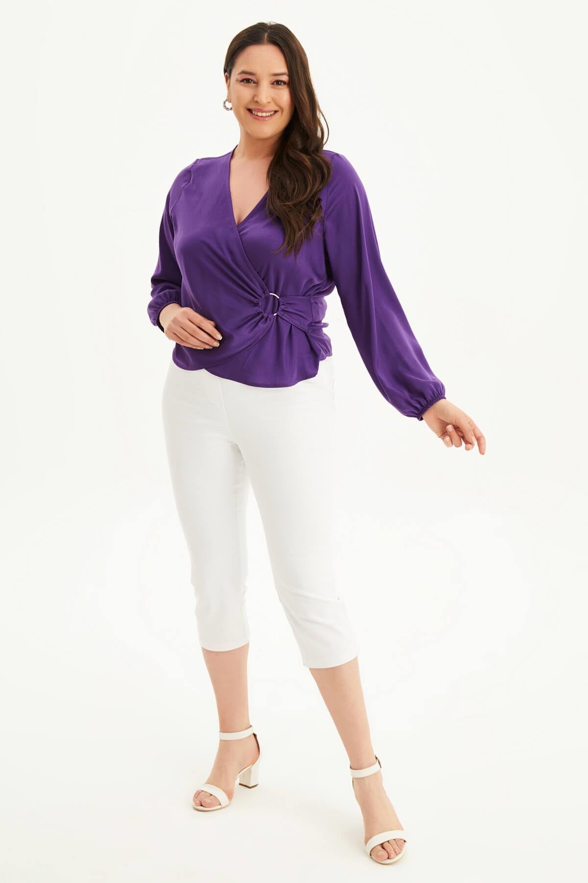 Anvelop Halka Detaylı Bluz