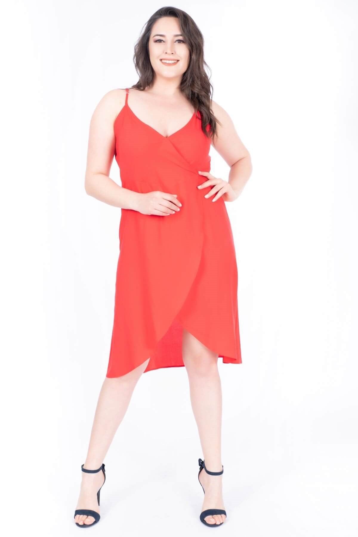 Anvelop İp Askılı Elbise