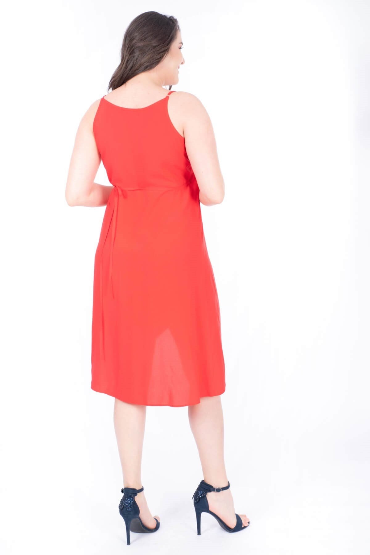 Anvelop İp Askılı Elbise