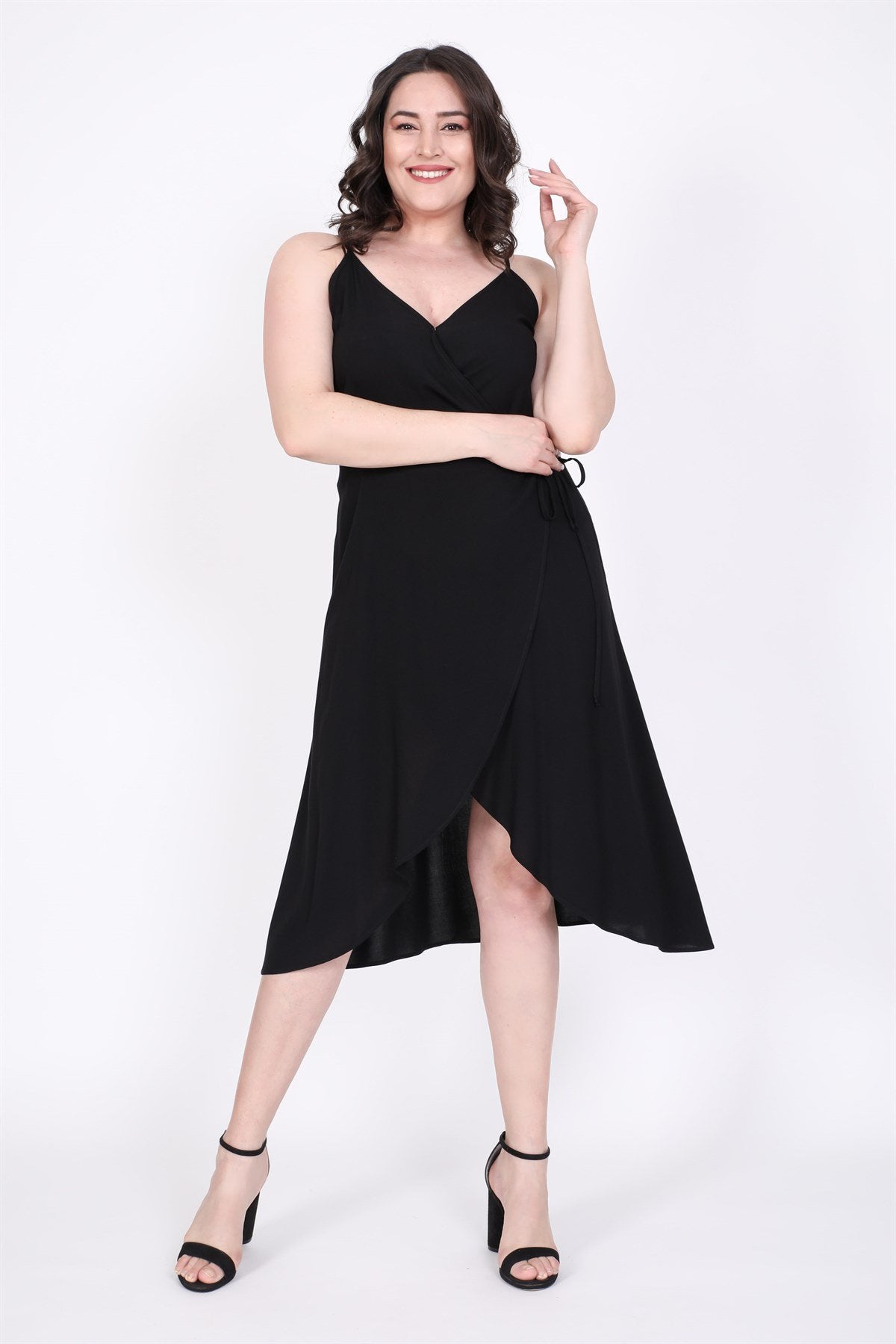 Anvelop İp Askılı Elbise