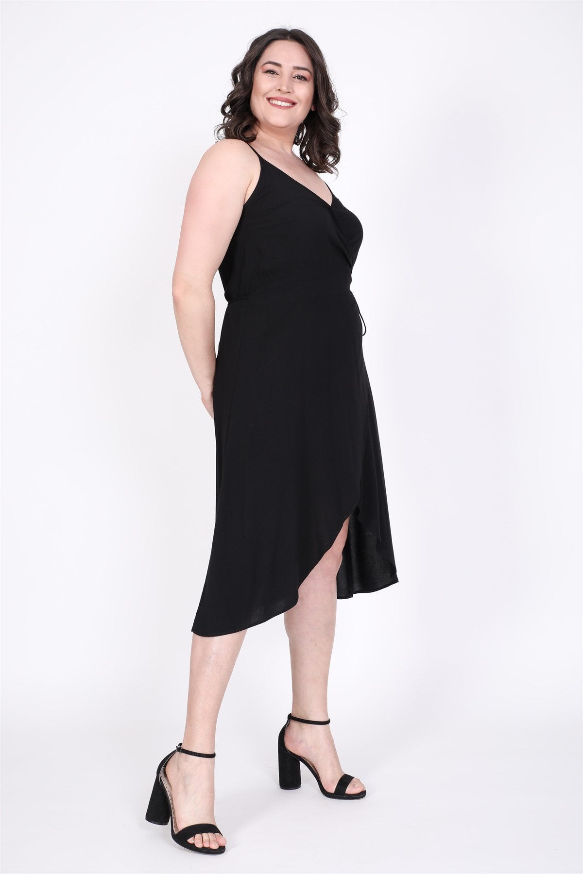 Anvelop İp Askılı Elbise