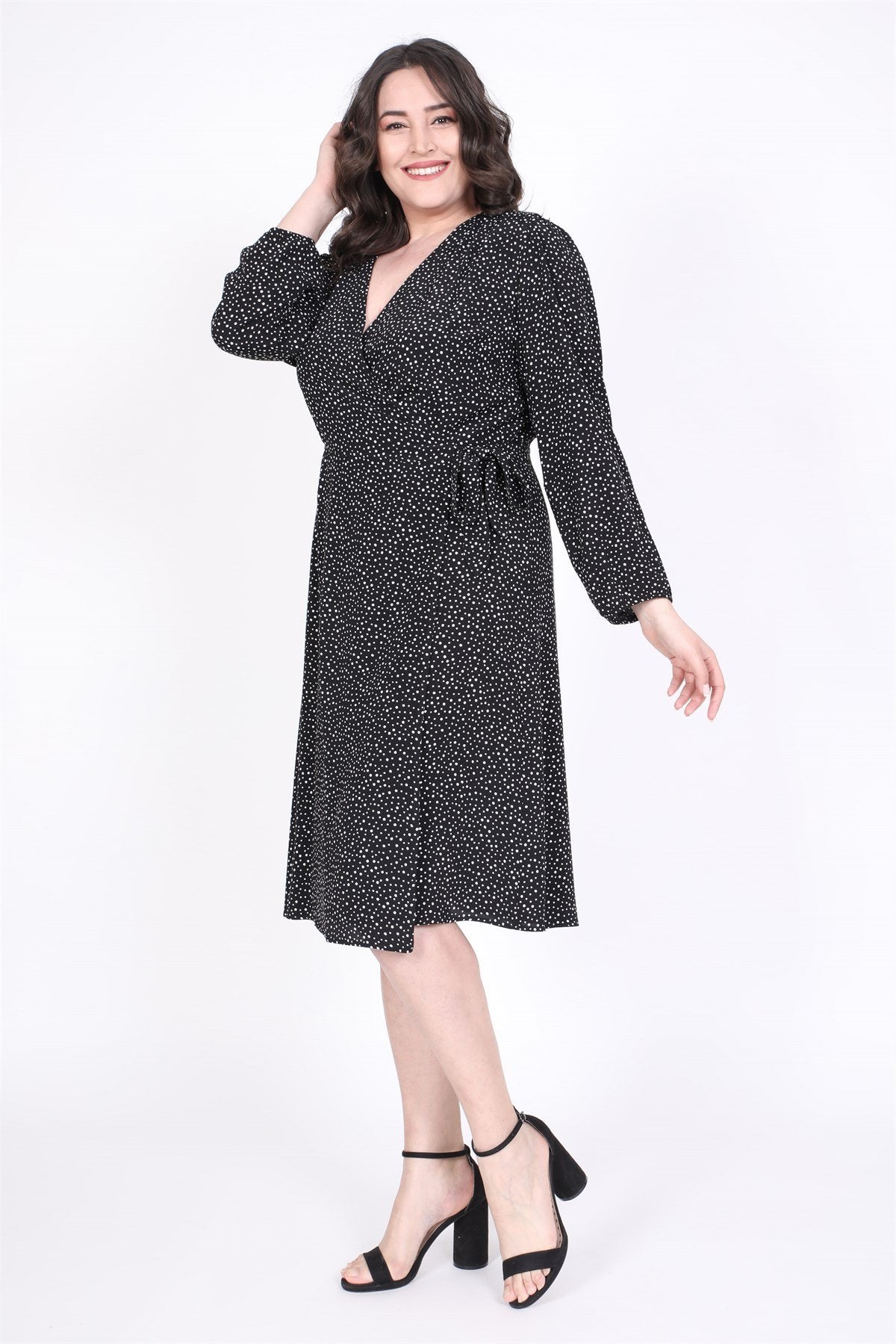 Anvelop Kuşak Detaylı Elbise