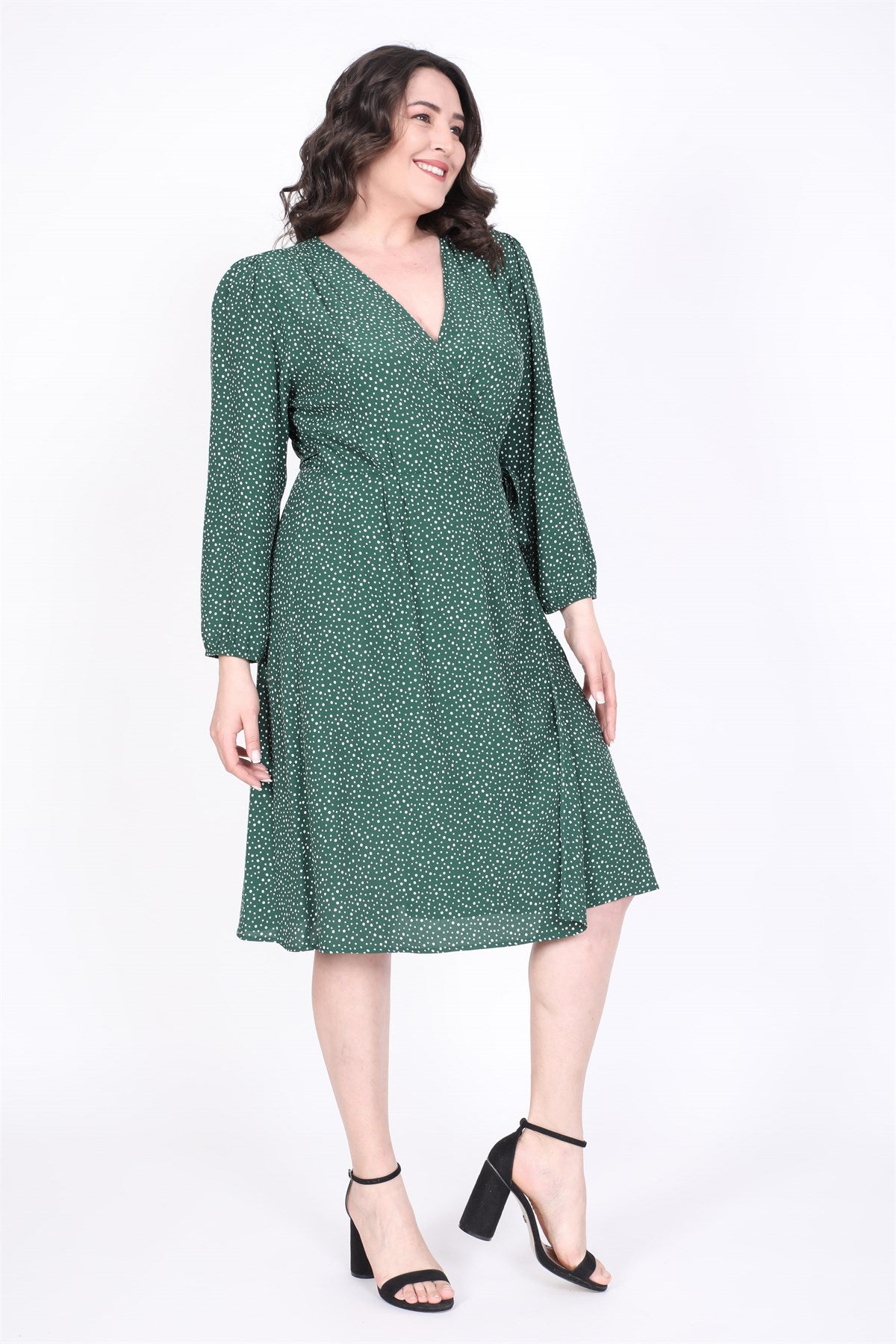 Anvelop Kuşak Detaylı Elbise