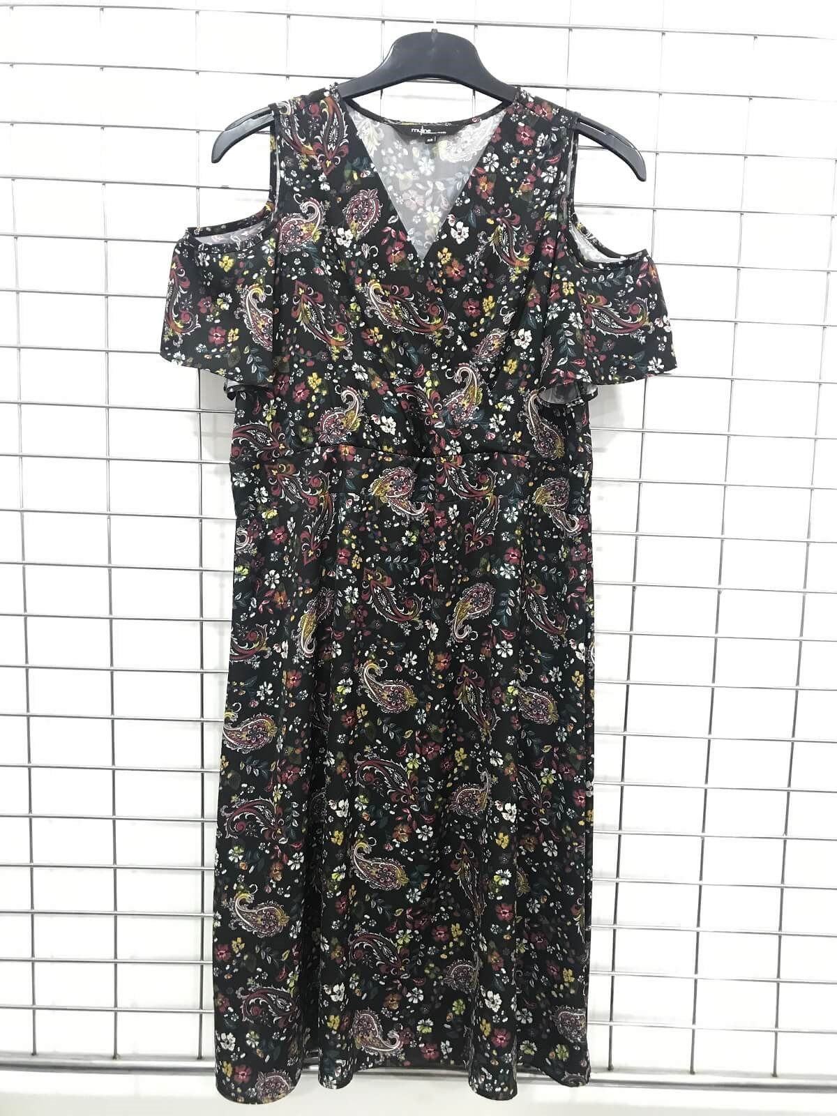 Anvelop Omuz Çerçeveli Elbise