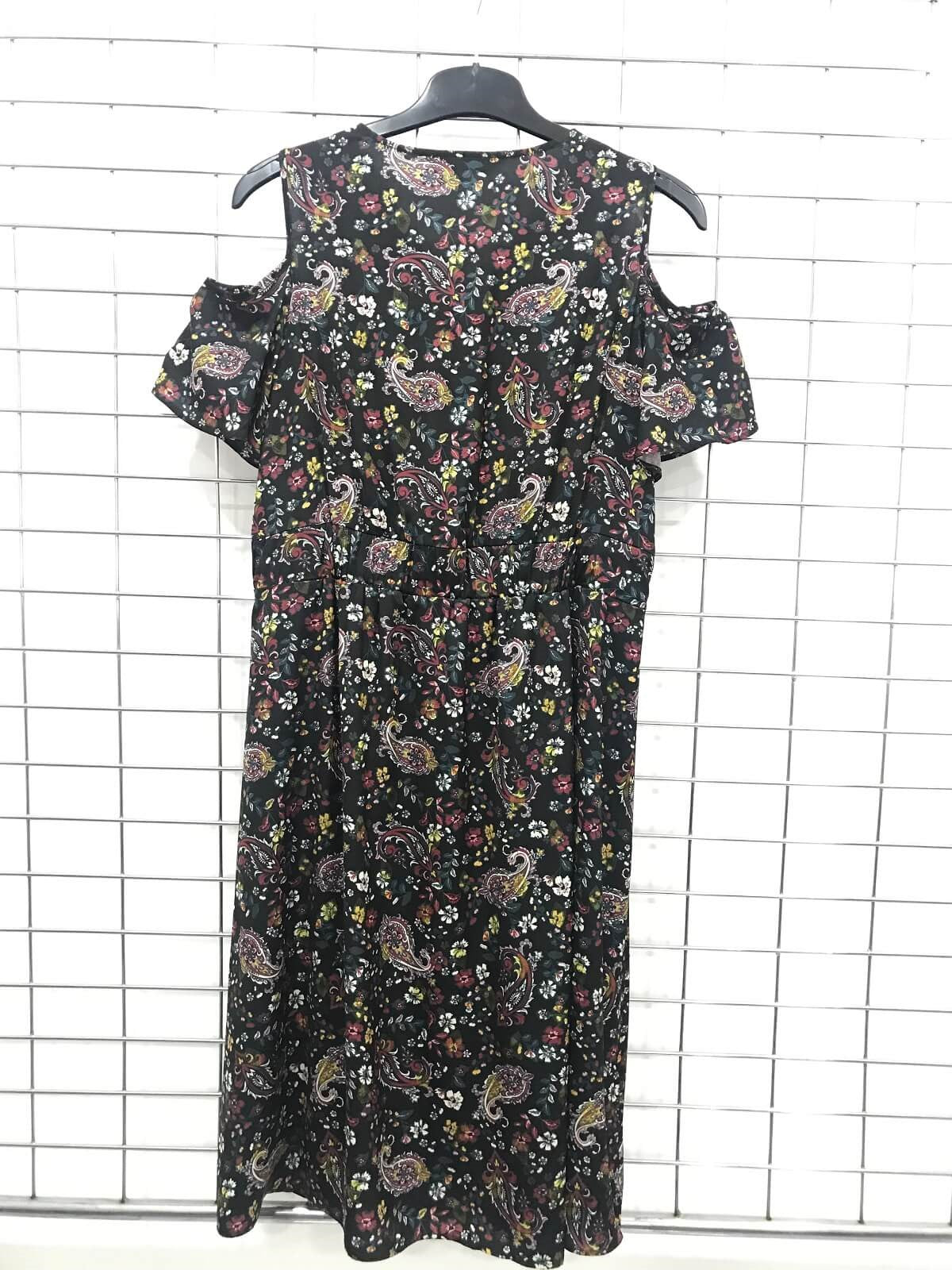 Anvelop Omuz Çerçeveli Elbise