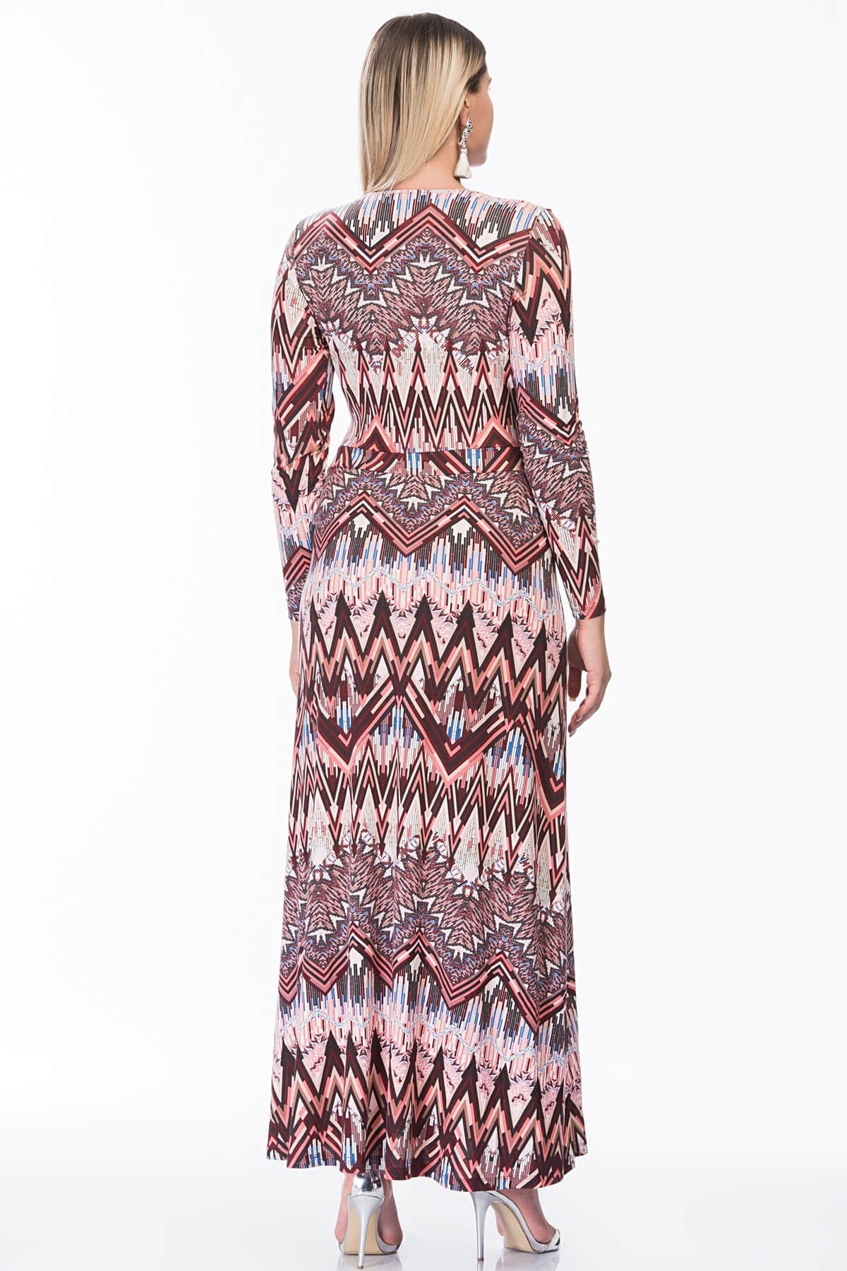 Anvelop Penye Desenli Elbise