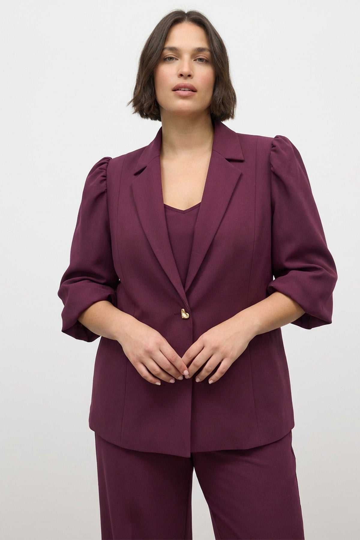 Astarlı Balon Kol Ceket