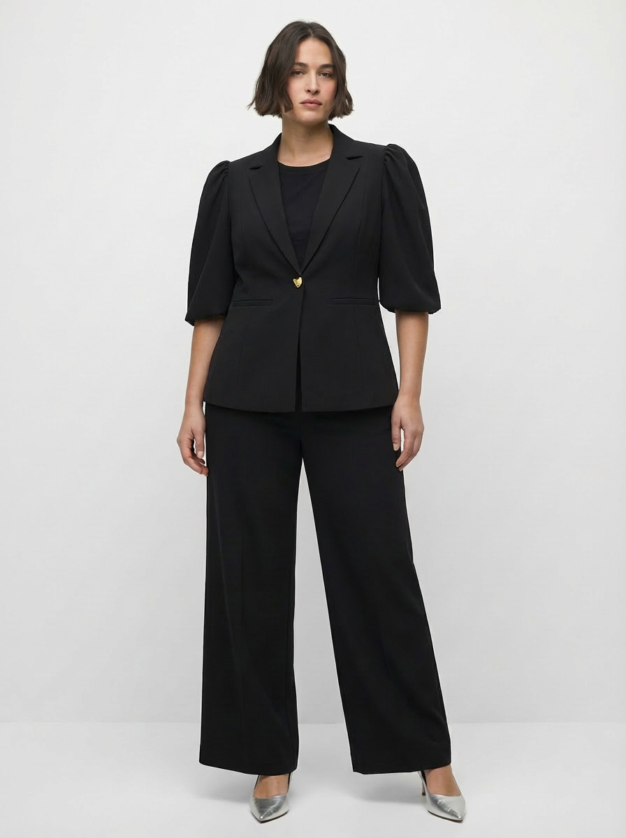 Astarlı Balon Kol Ceket