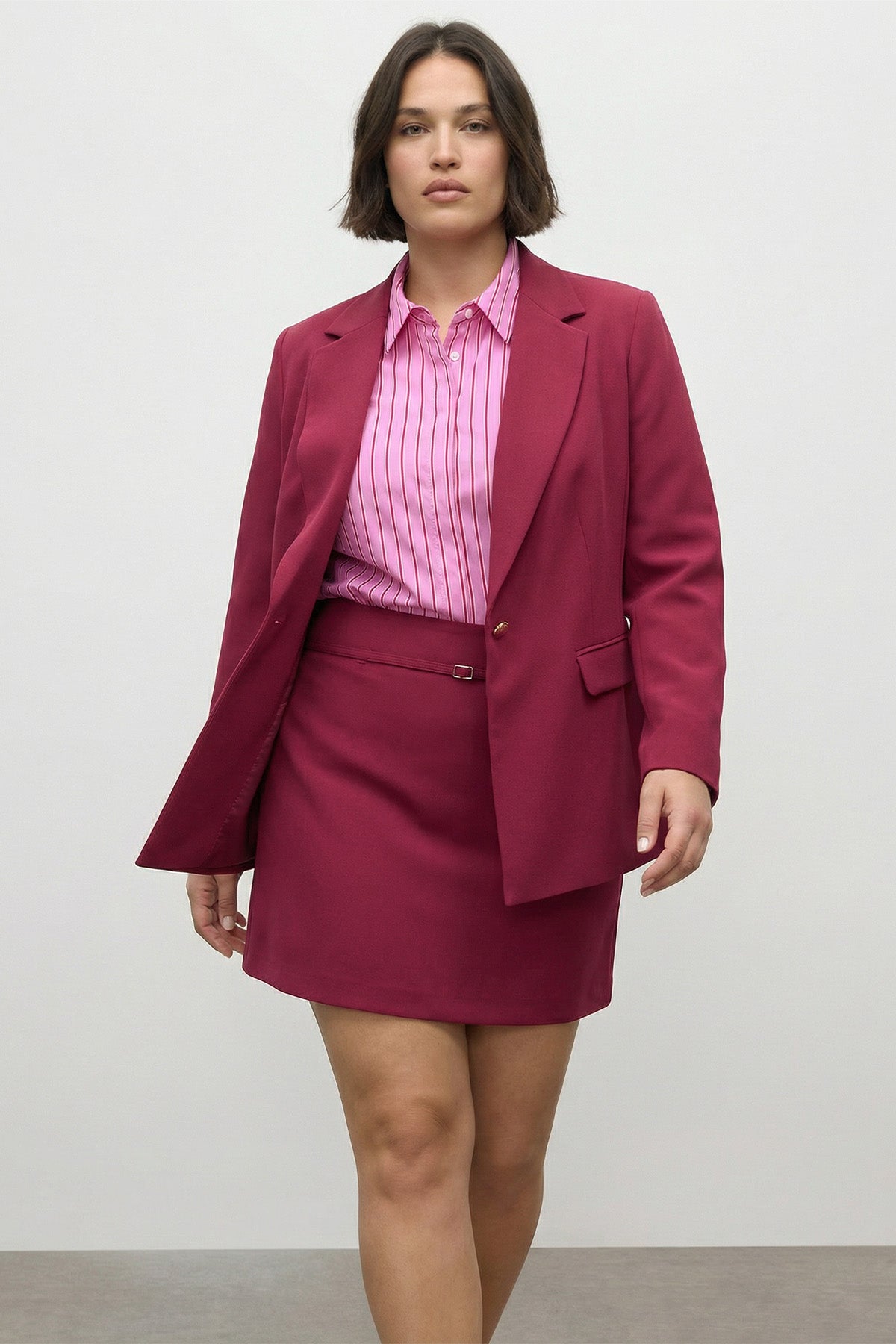 Astarlı Cep Detaylı Blazer Ceket