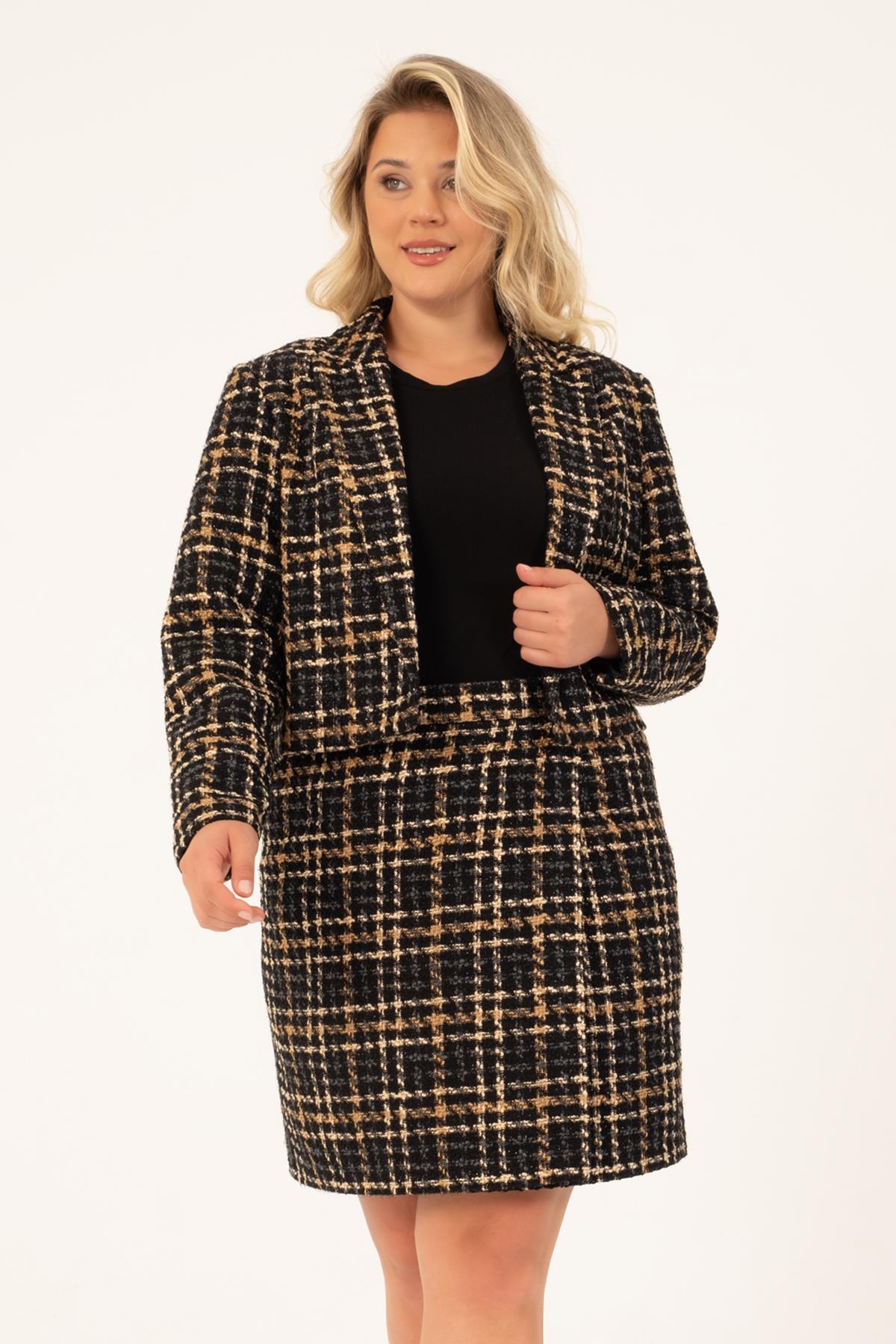 Astarlı Crop Tüvit Ceket