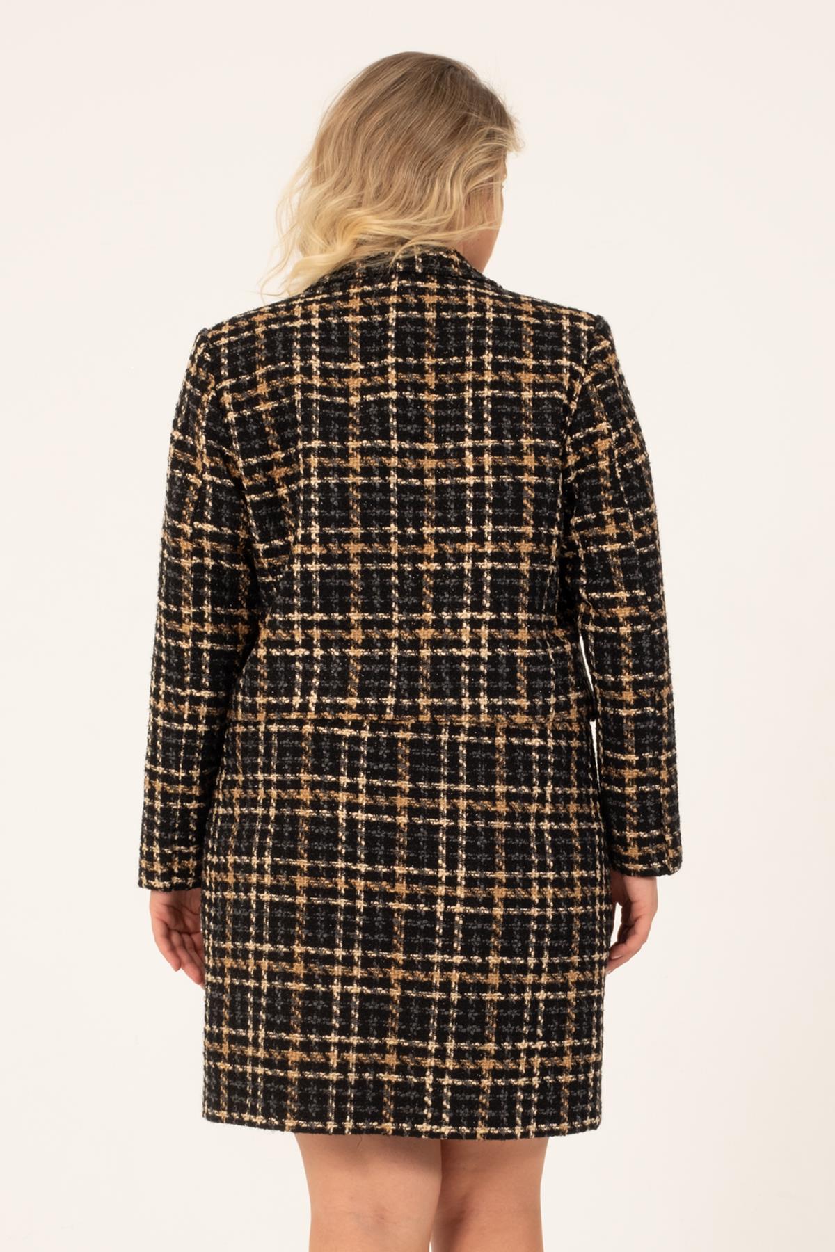 Astarlı Crop Tüvit Ceket