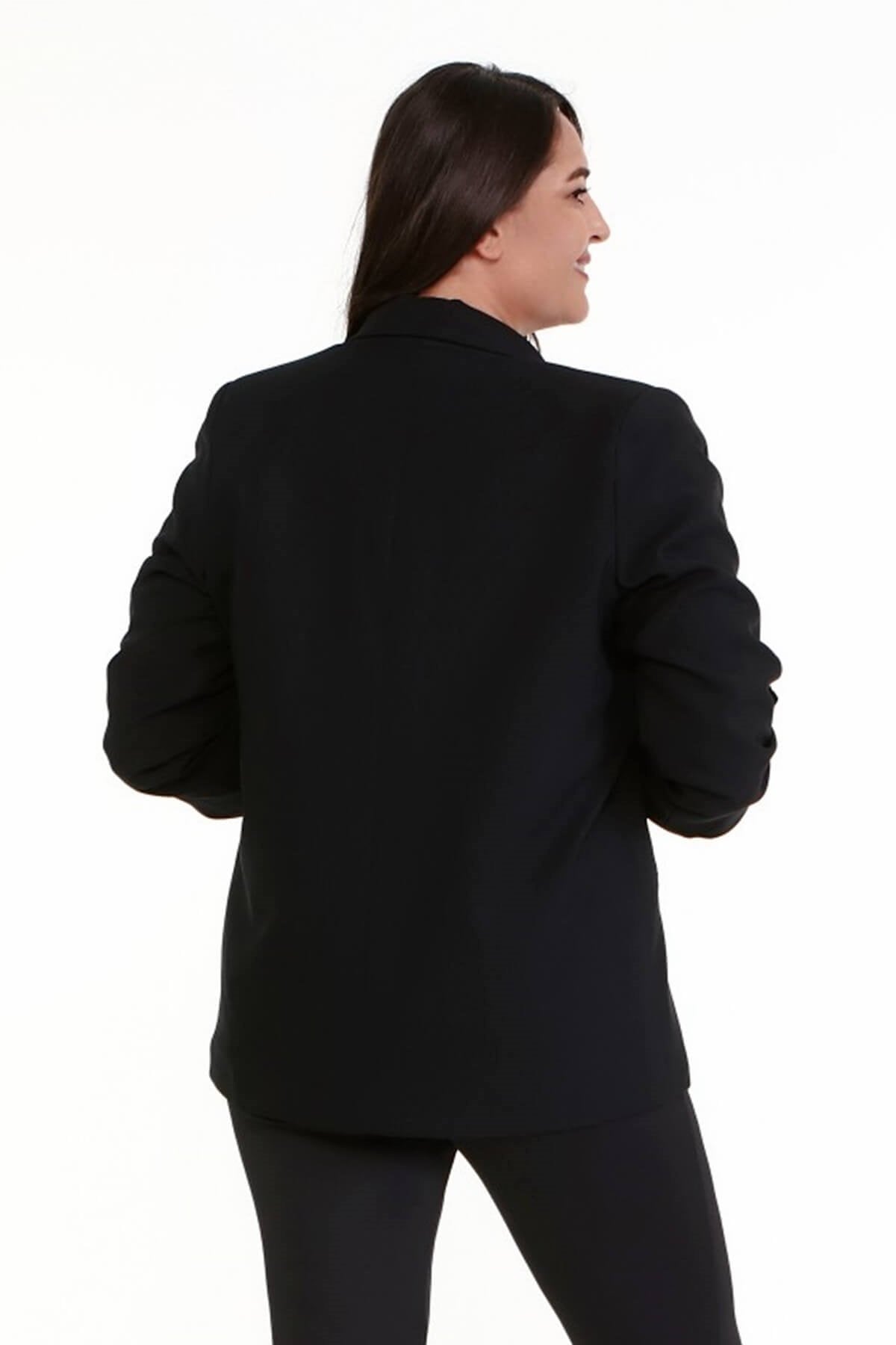 Astarlı Kolları Apoletli Blazer Ceket