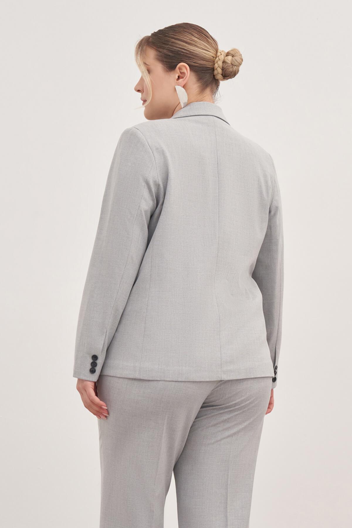 Astarlı Tek Düğmeli Blazer