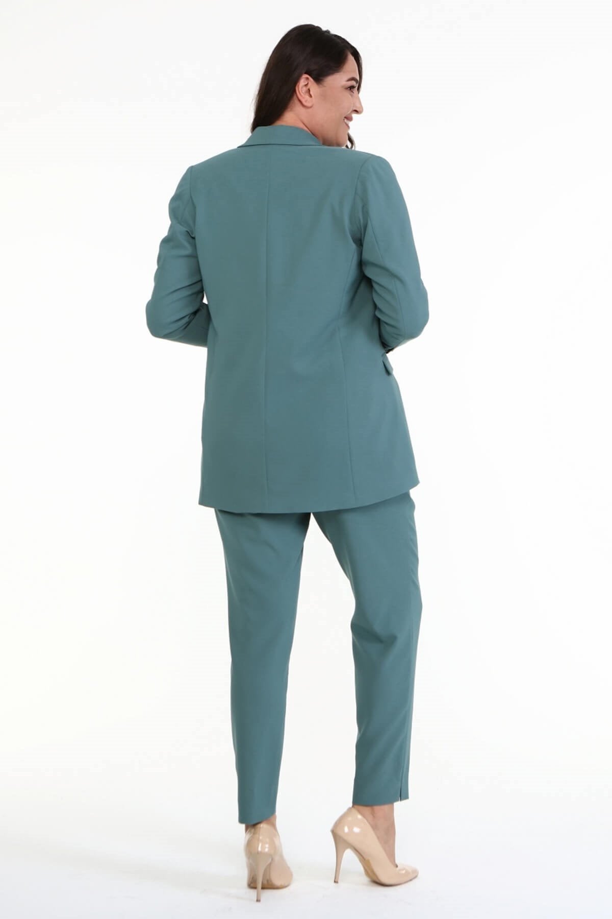 Astarlı Uzun Blazer Ceket