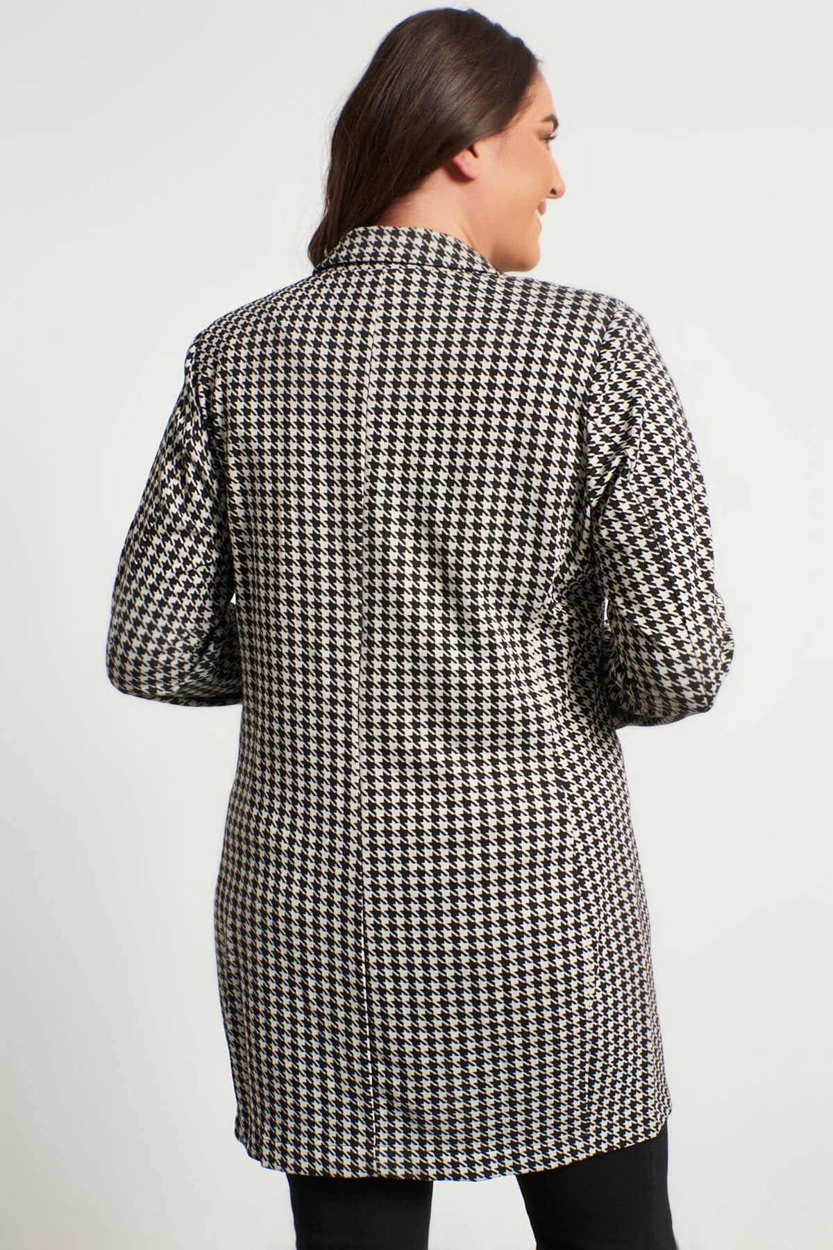 Astarsız Örme Uzun Ceket