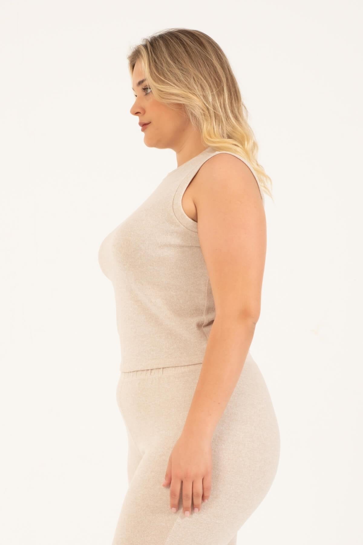 Basic Kolsuz Triko Top