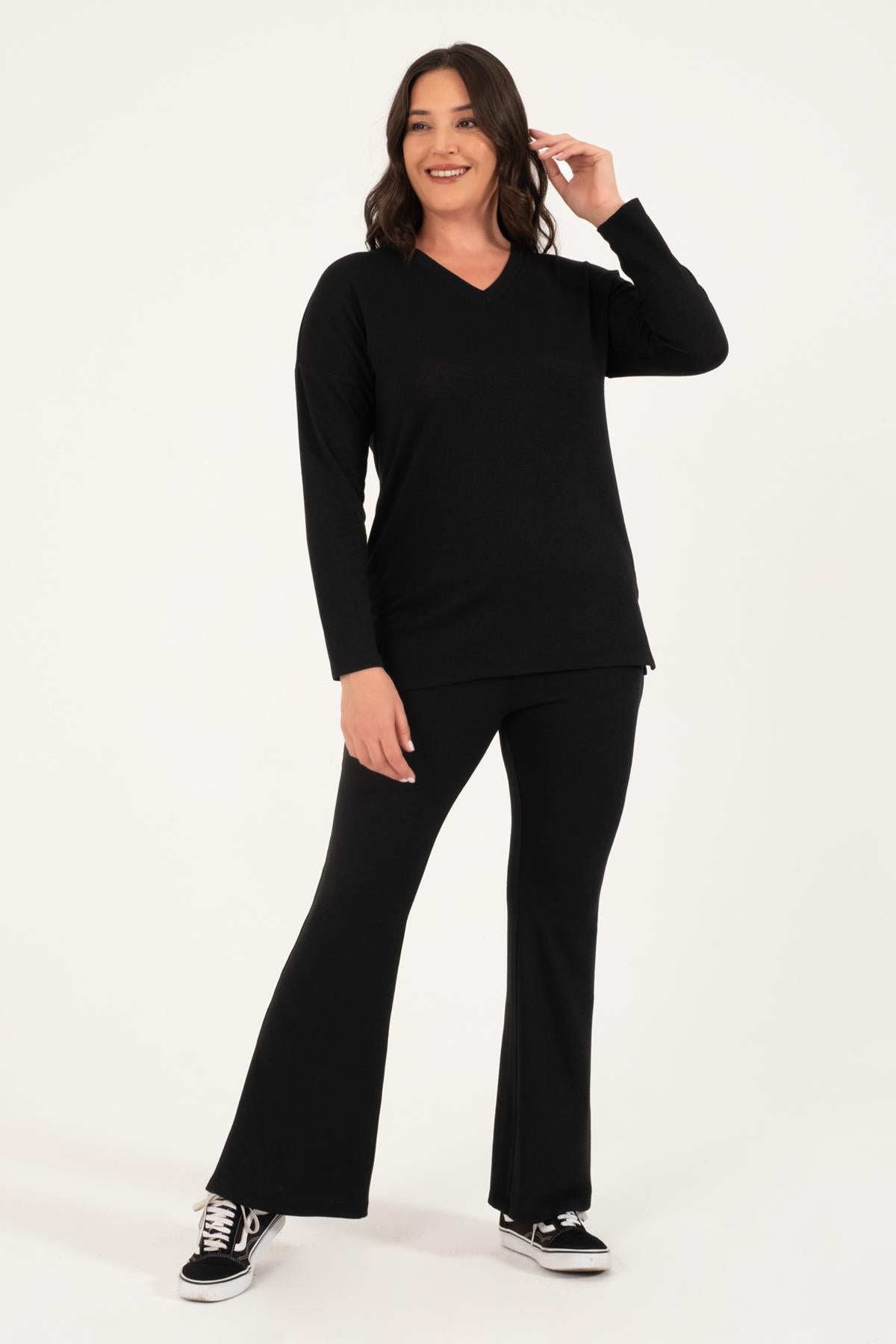 Basic V Yaka Triko Kazak