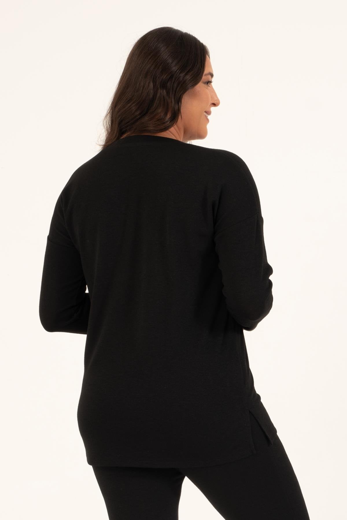 Basic V Yaka Triko Kazak