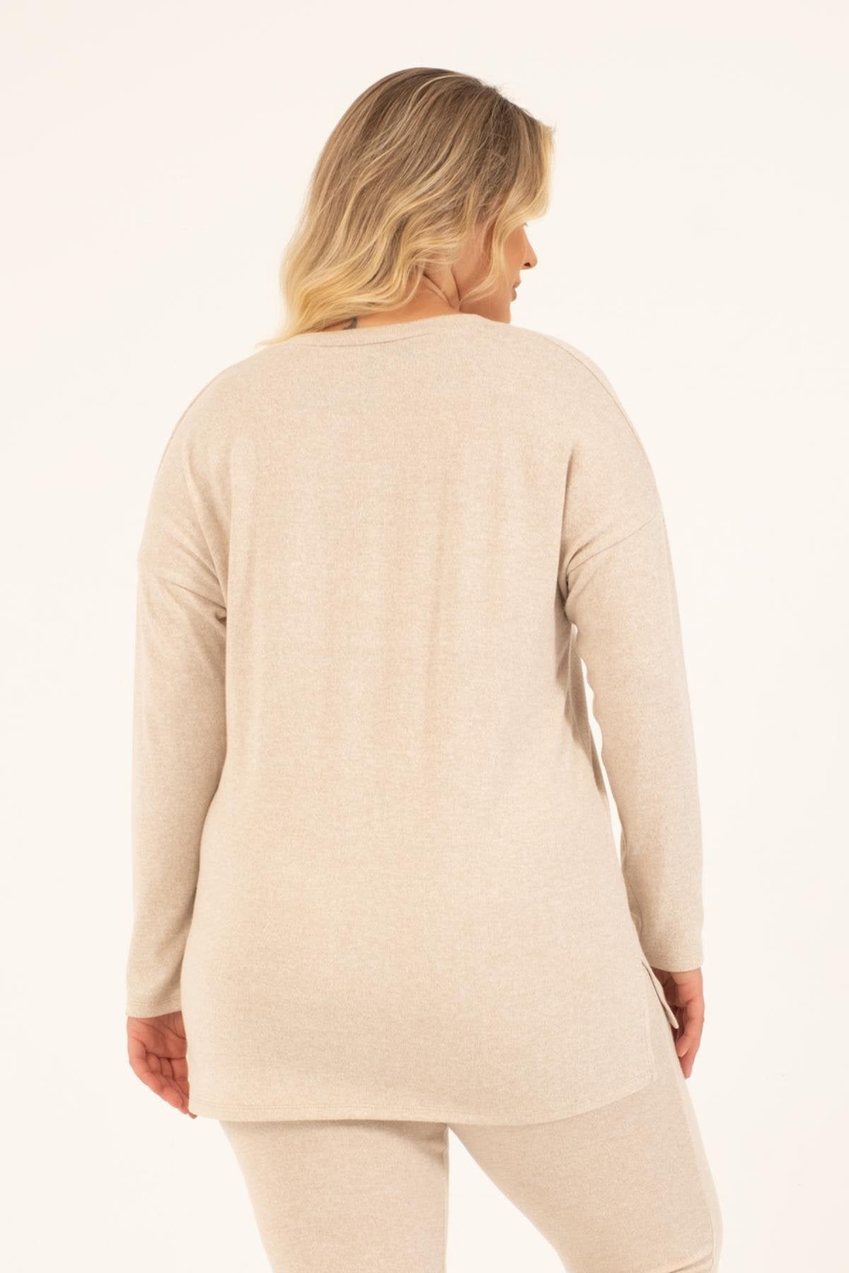 Basic V Yaka Triko Kazak