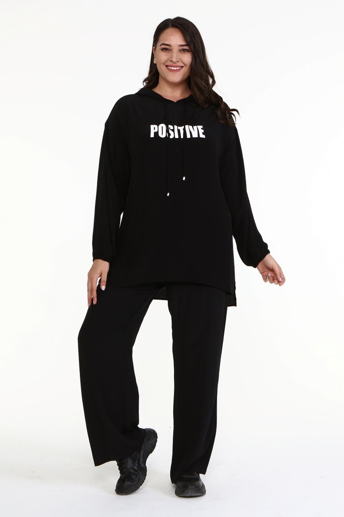 Baskılı Kapüşonlu Sweatshirt