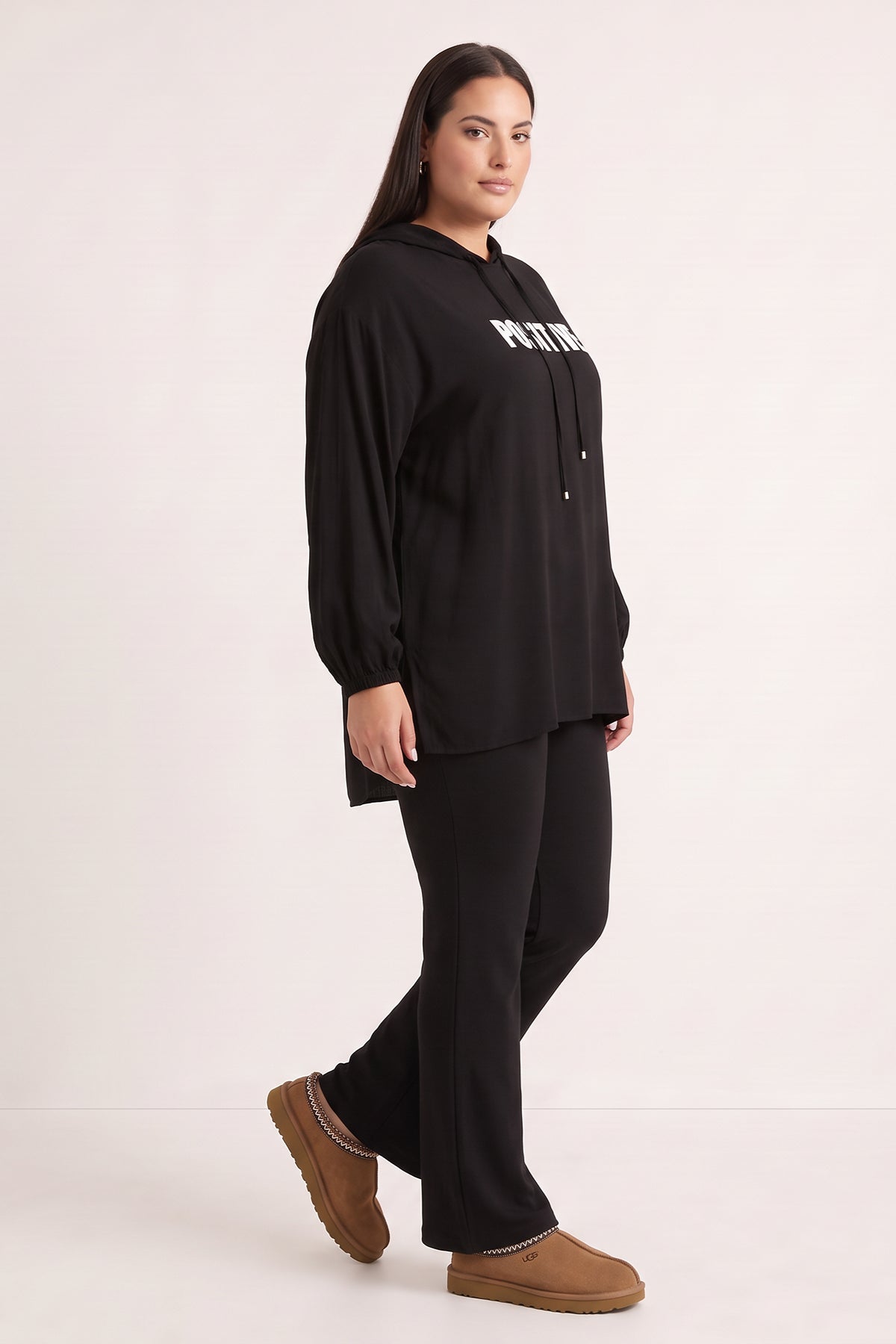 Baskılı Kapüşonlu Sweatshirt