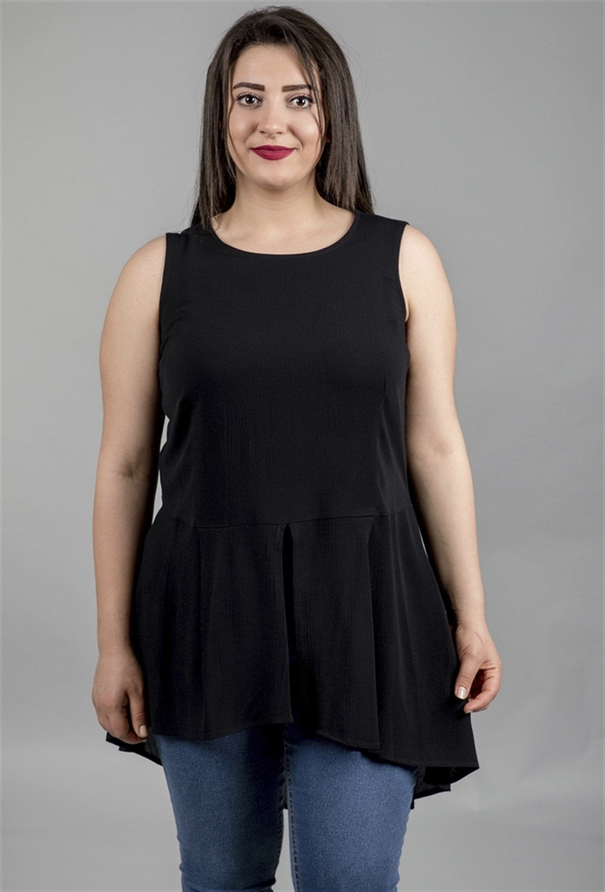 Belden Detaylı Uzun Tunik