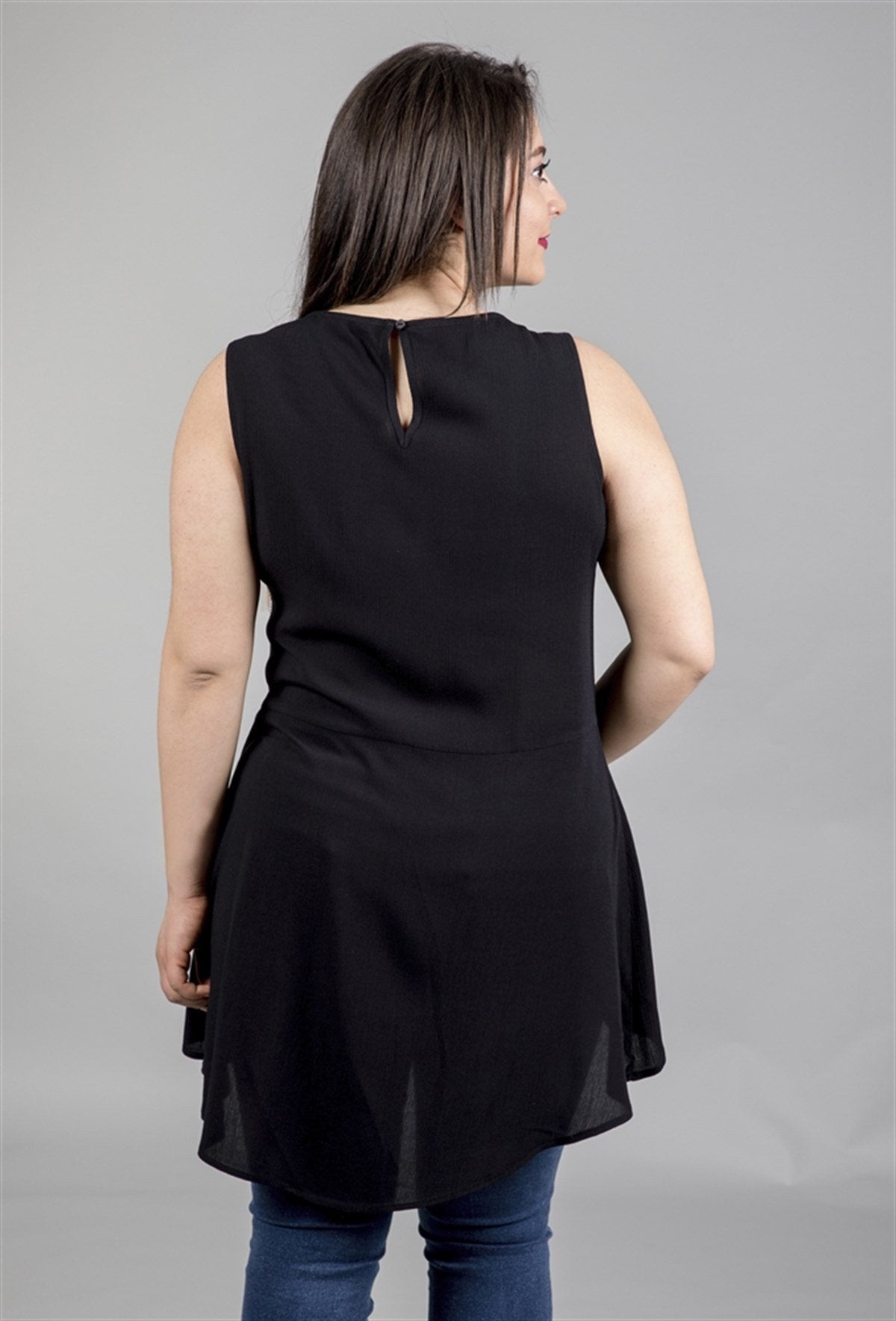 Belden Detaylı Uzun Tunik