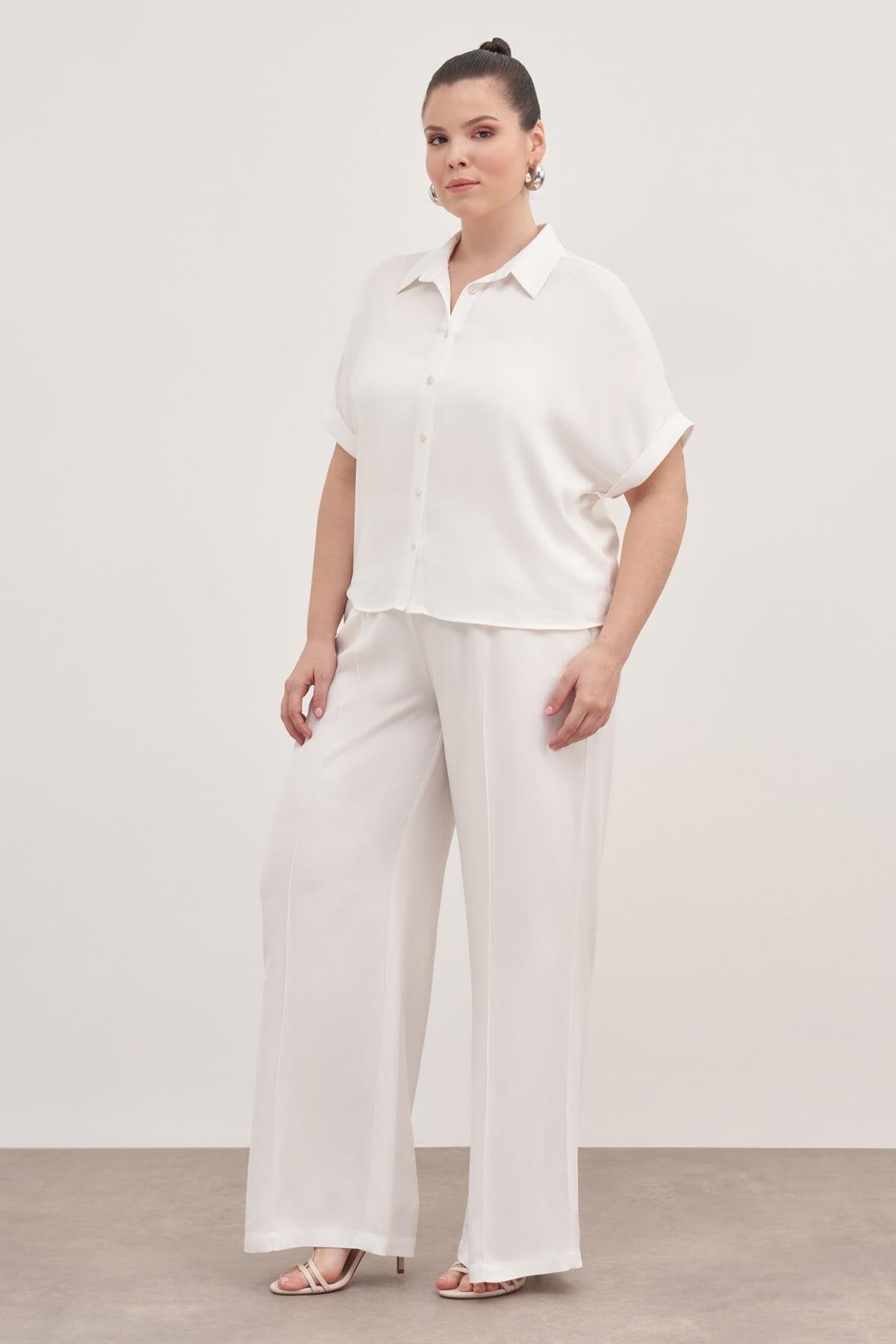 Beli Lastikli Cepli Palazzo Pantolon