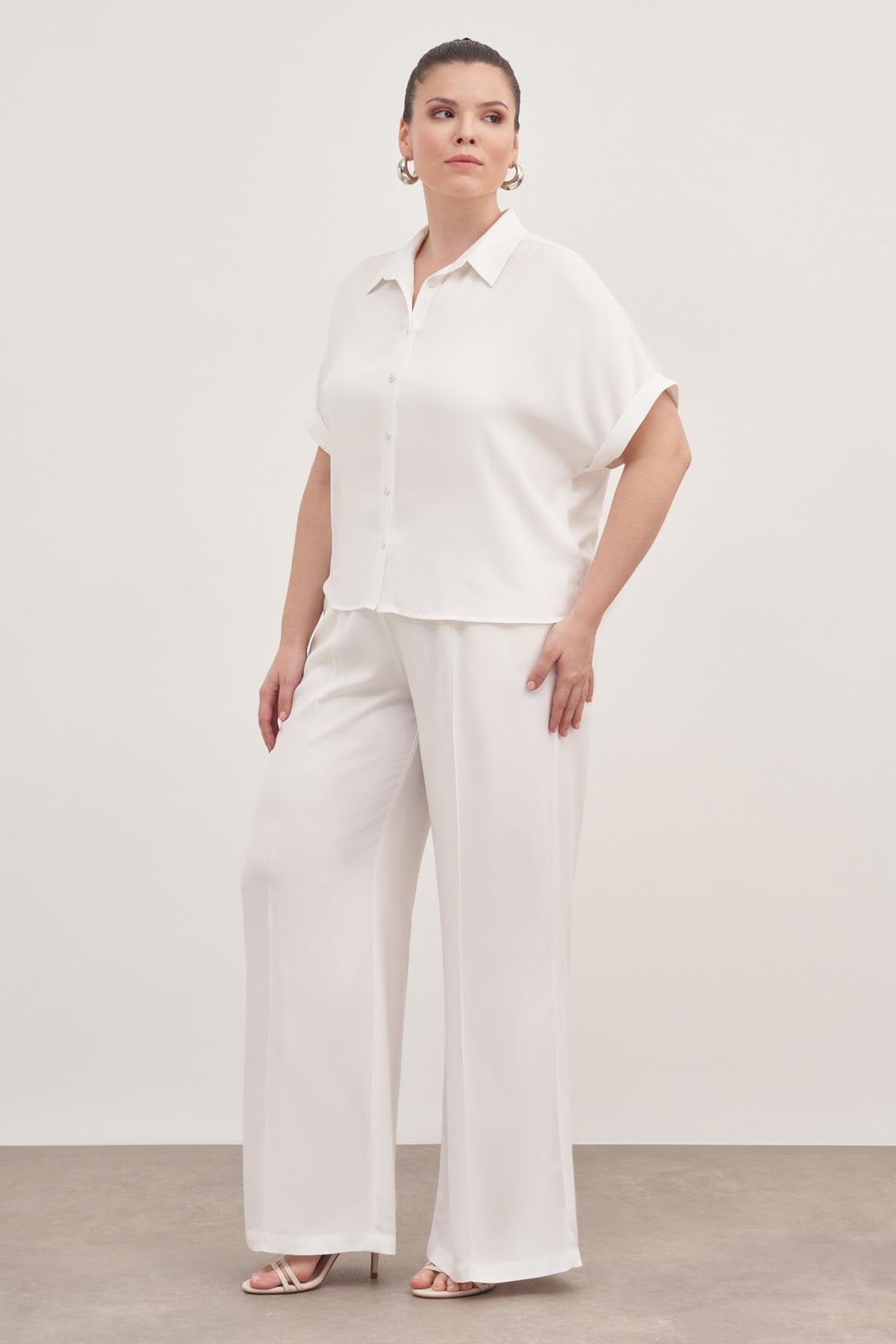 Beli Lastikli Cepli Palazzo Pantolon