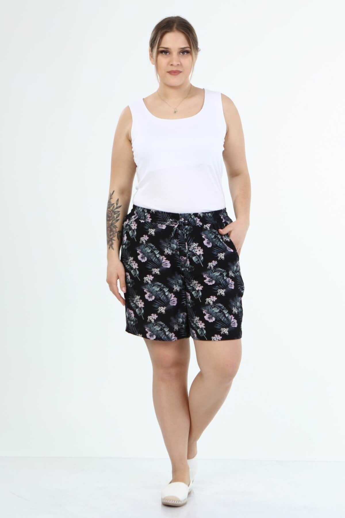 Beli Lastikli Cepli Şort