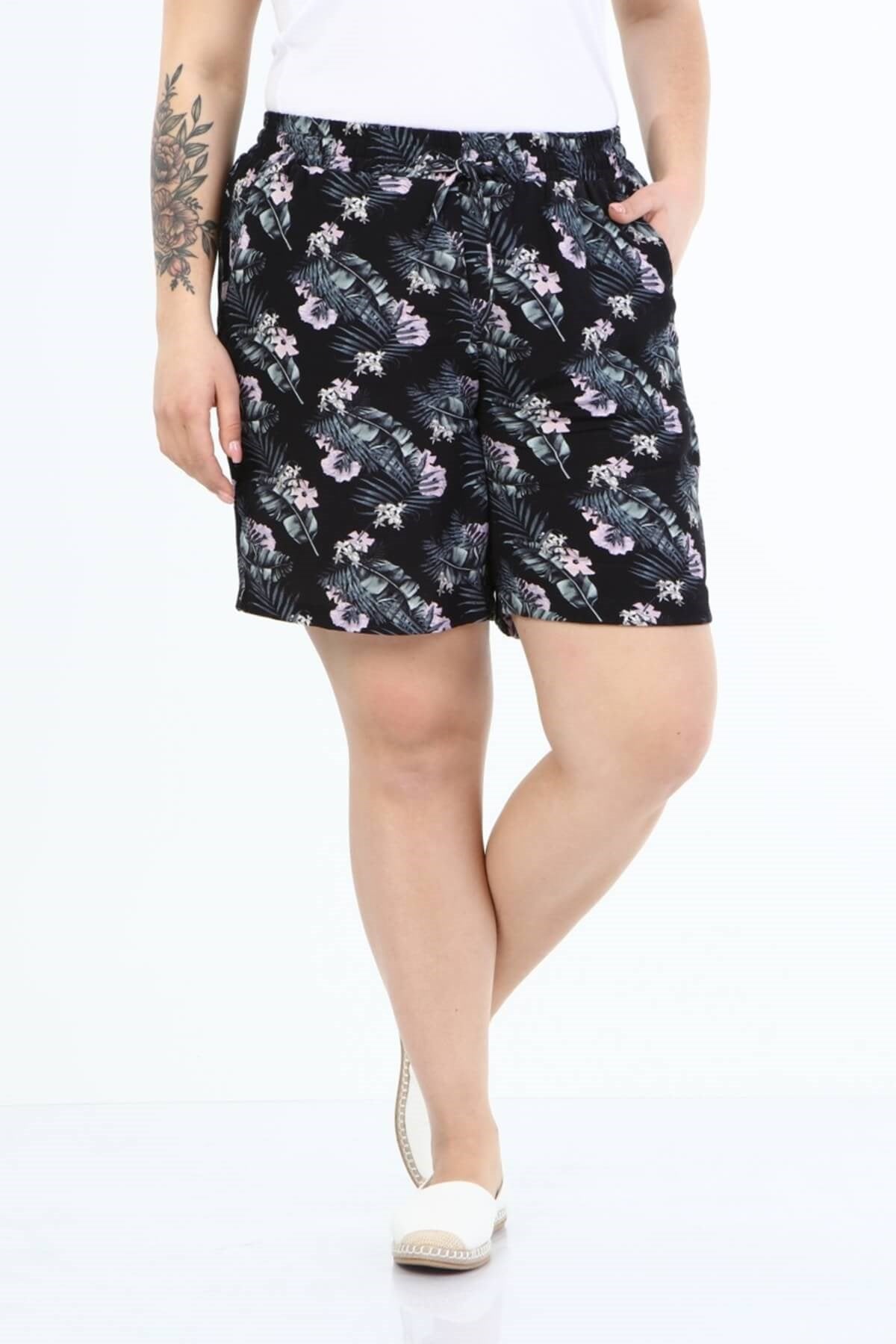 Beli Lastikli Cepli Şort