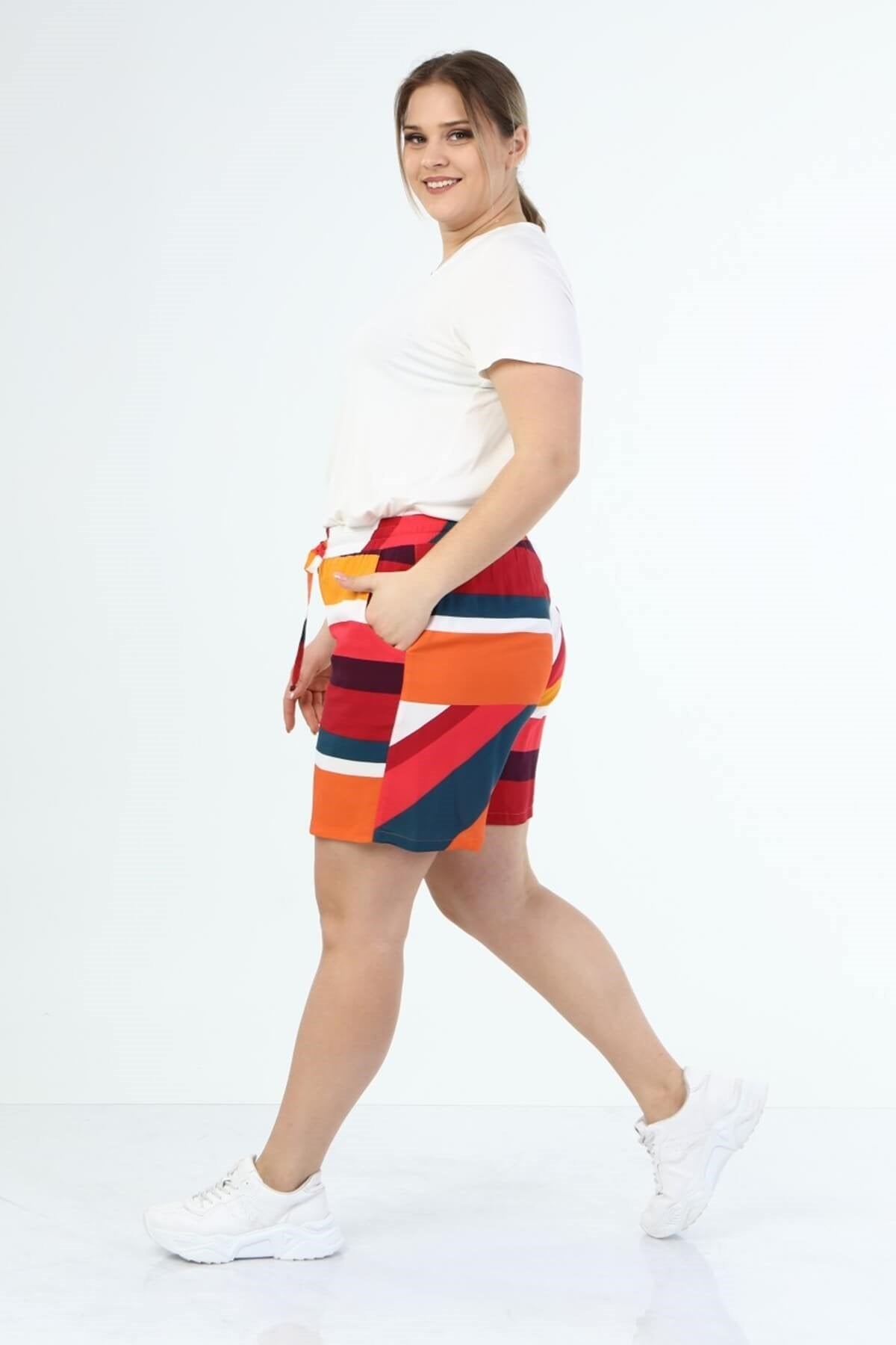 Beli Lastikli Cepli Şort