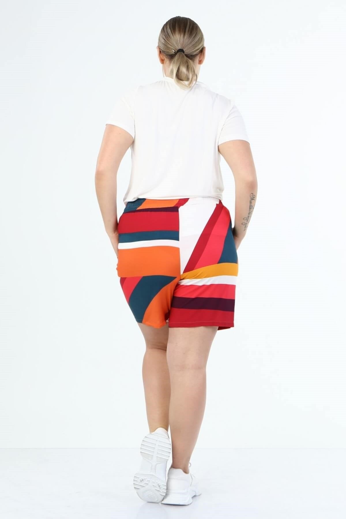 Beli Lastikli Cepli Şort