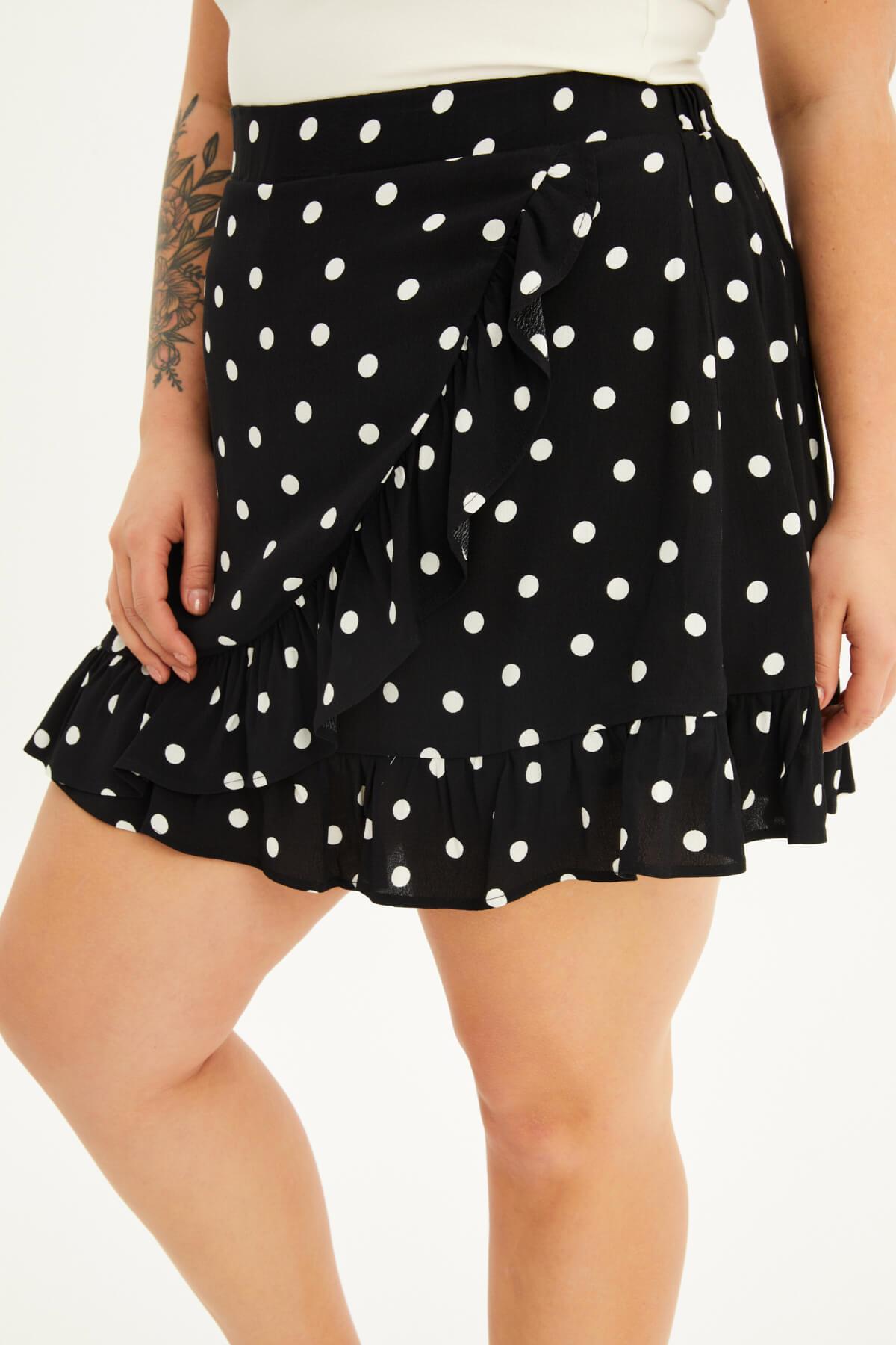 Beli Lastikli Fırfırlı Şort Etek