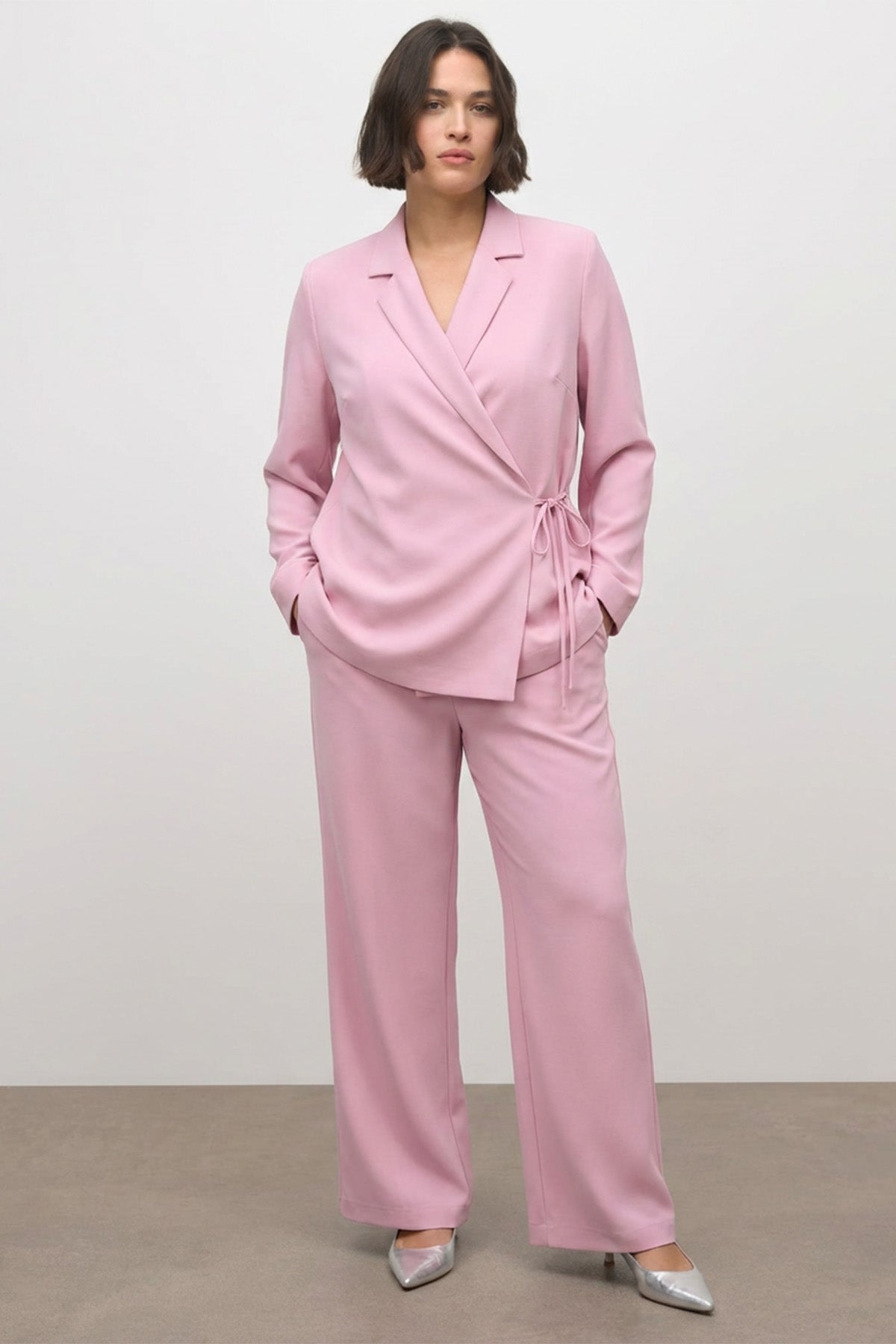 Beli Lastikli Geniş Paça Pantolon