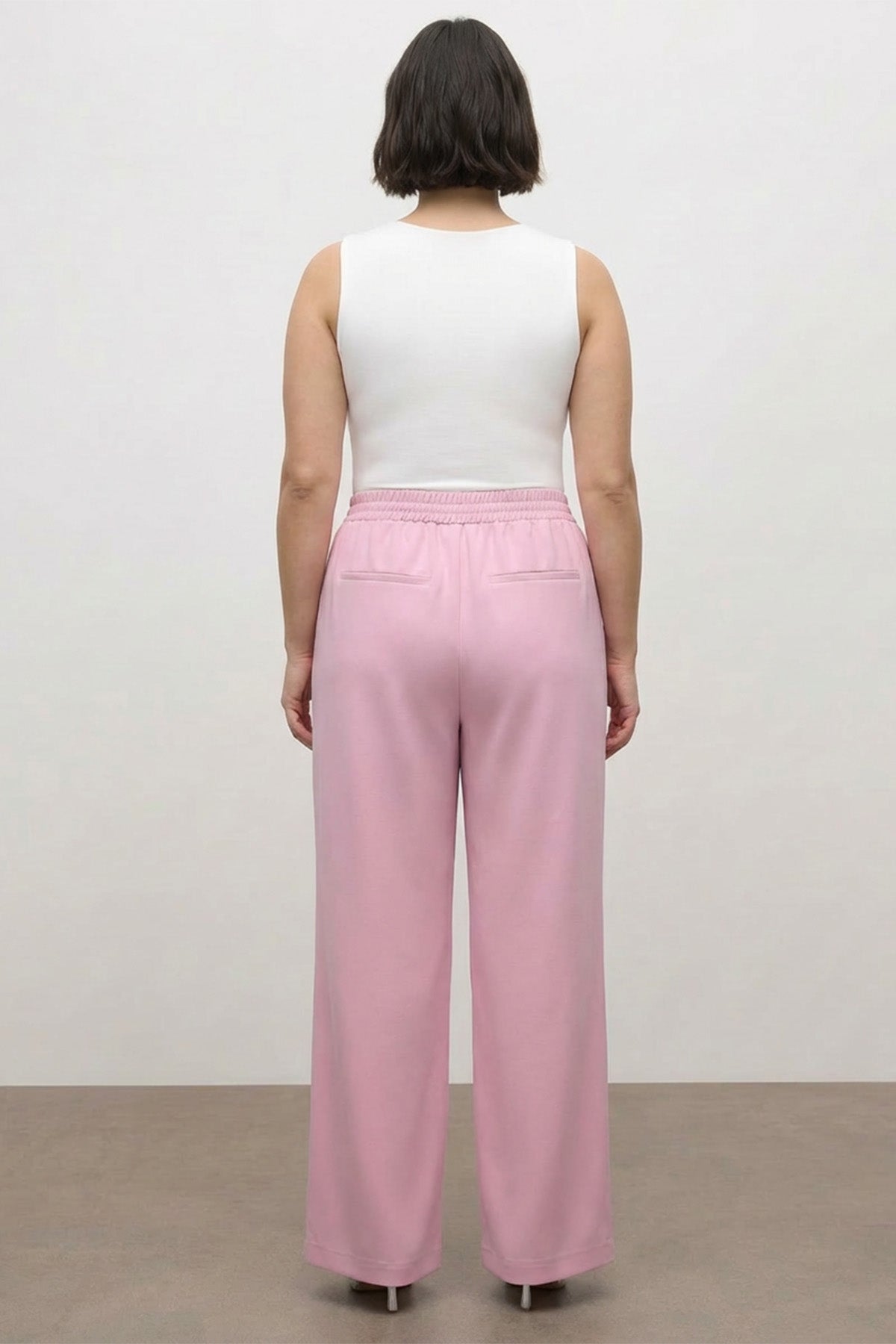 Beli Lastikli Geniş Paça Pantolon