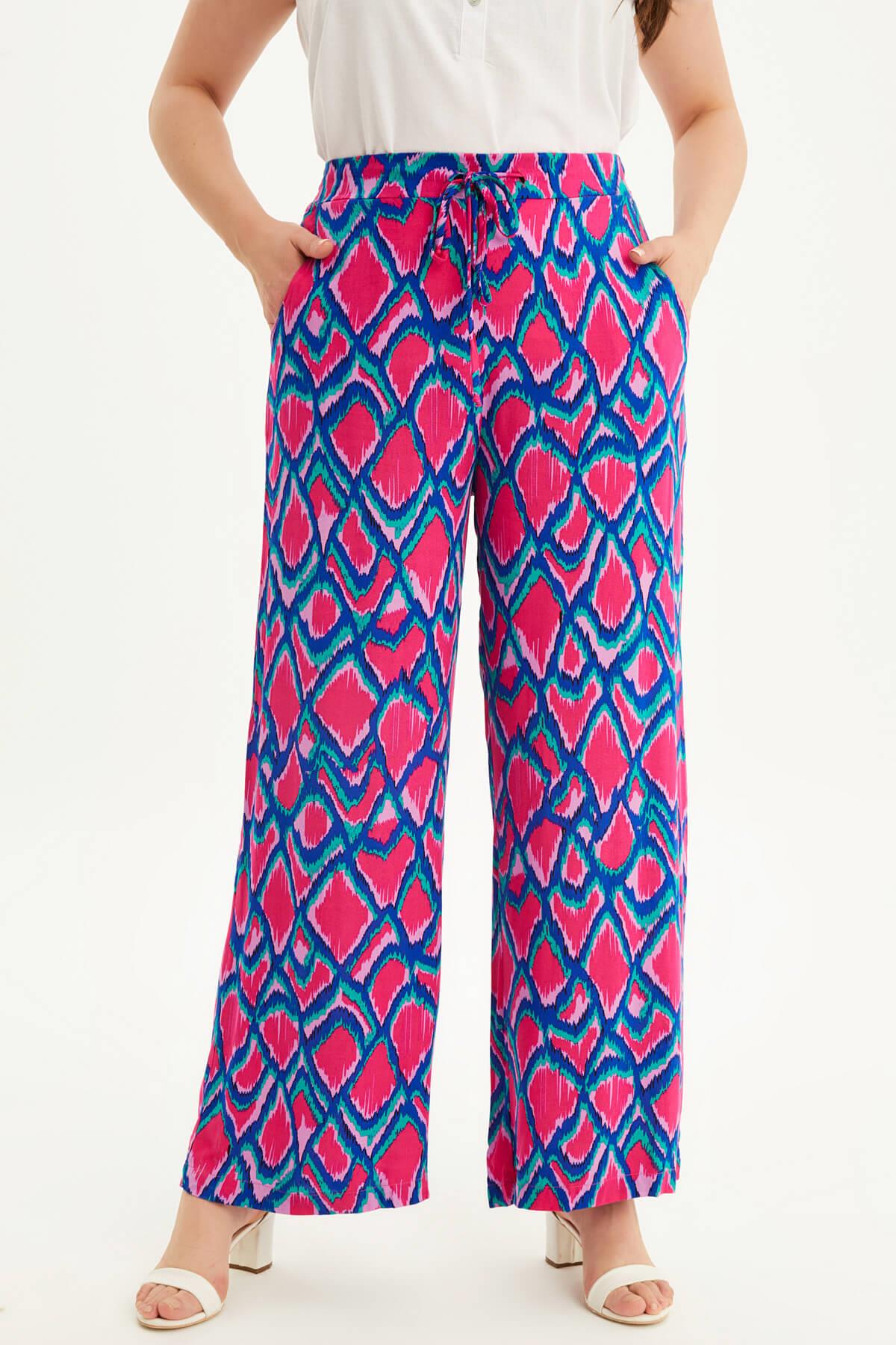 Beli Lastikli Geniş Paçalı Pantolon