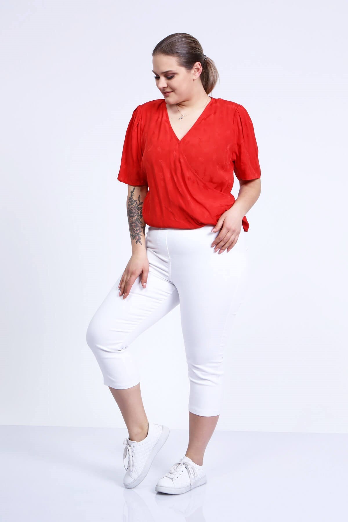 Beli Lastikli Kapri Pantolon