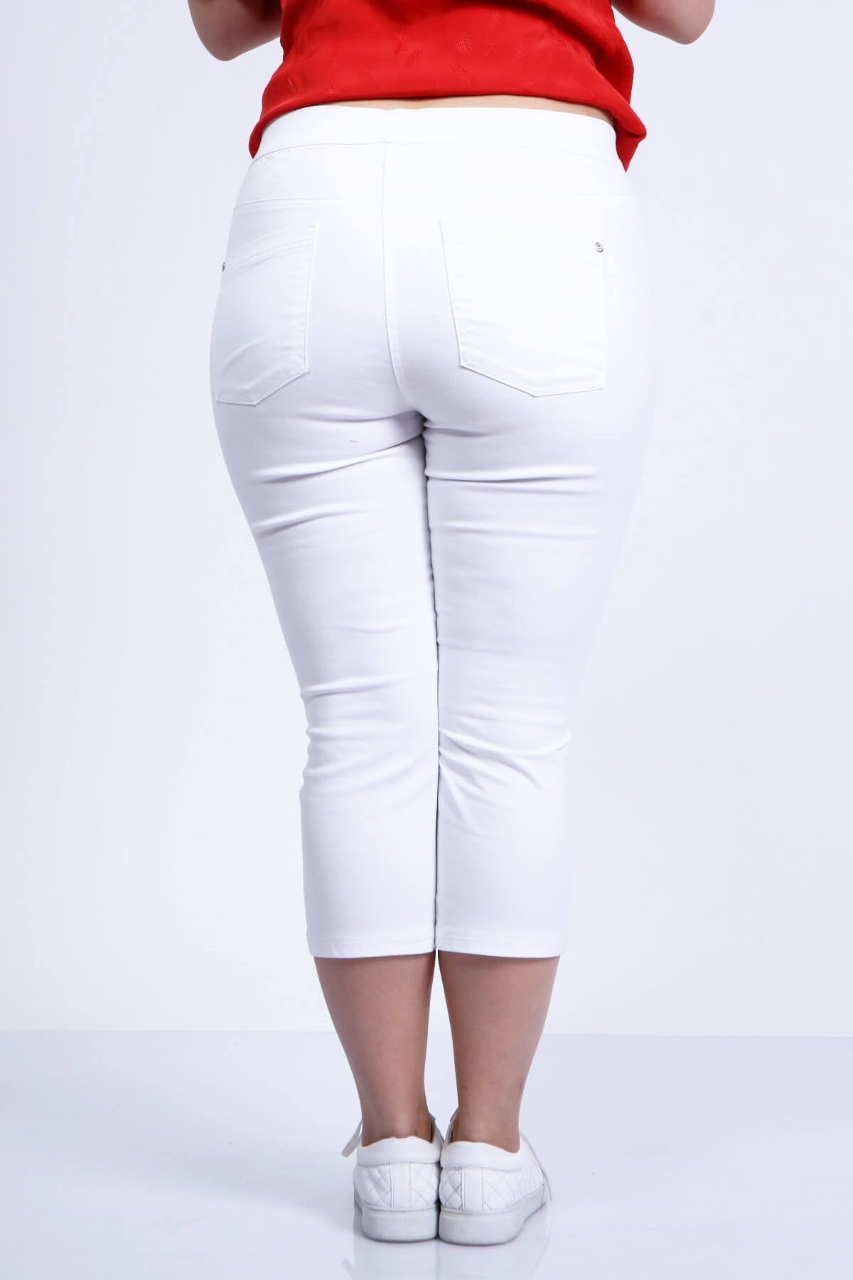 Beli Lastikli Kapri Pantolon