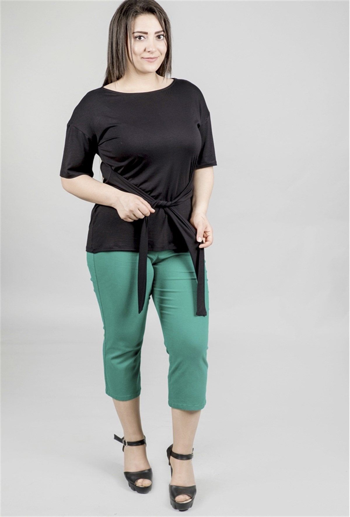 Beli Lastikli Kapri Pantolon