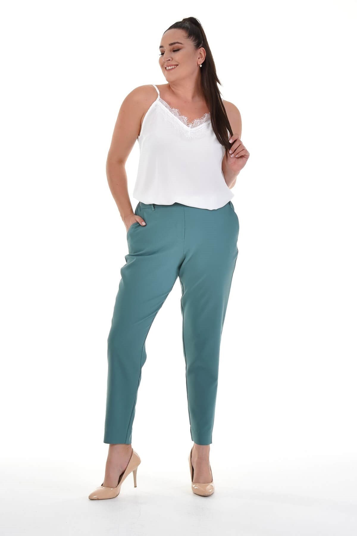 Beli Lastikli Slim Fit Klasik Pantolon