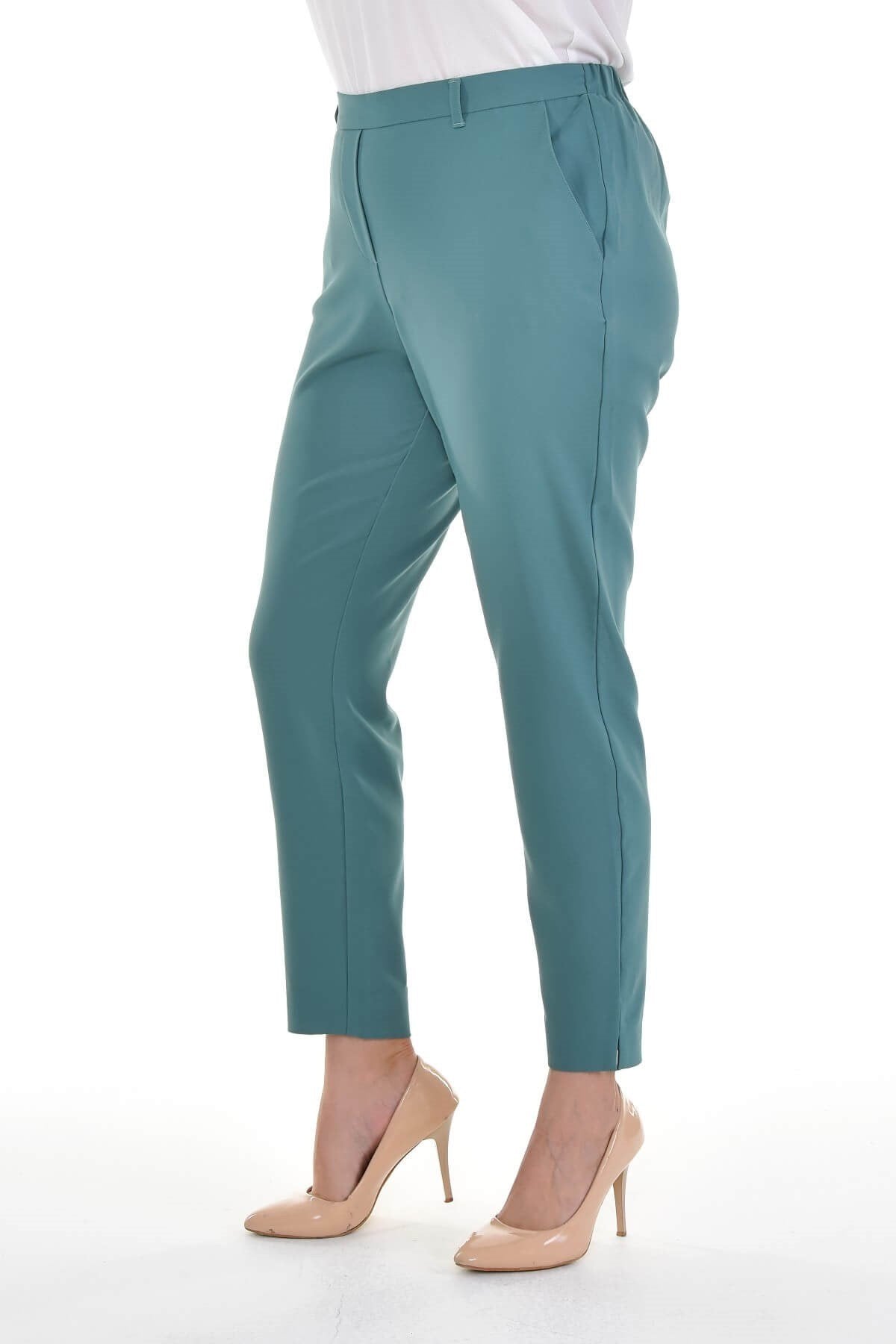 Beli Lastikli Slim Fit Klasik Pantolon