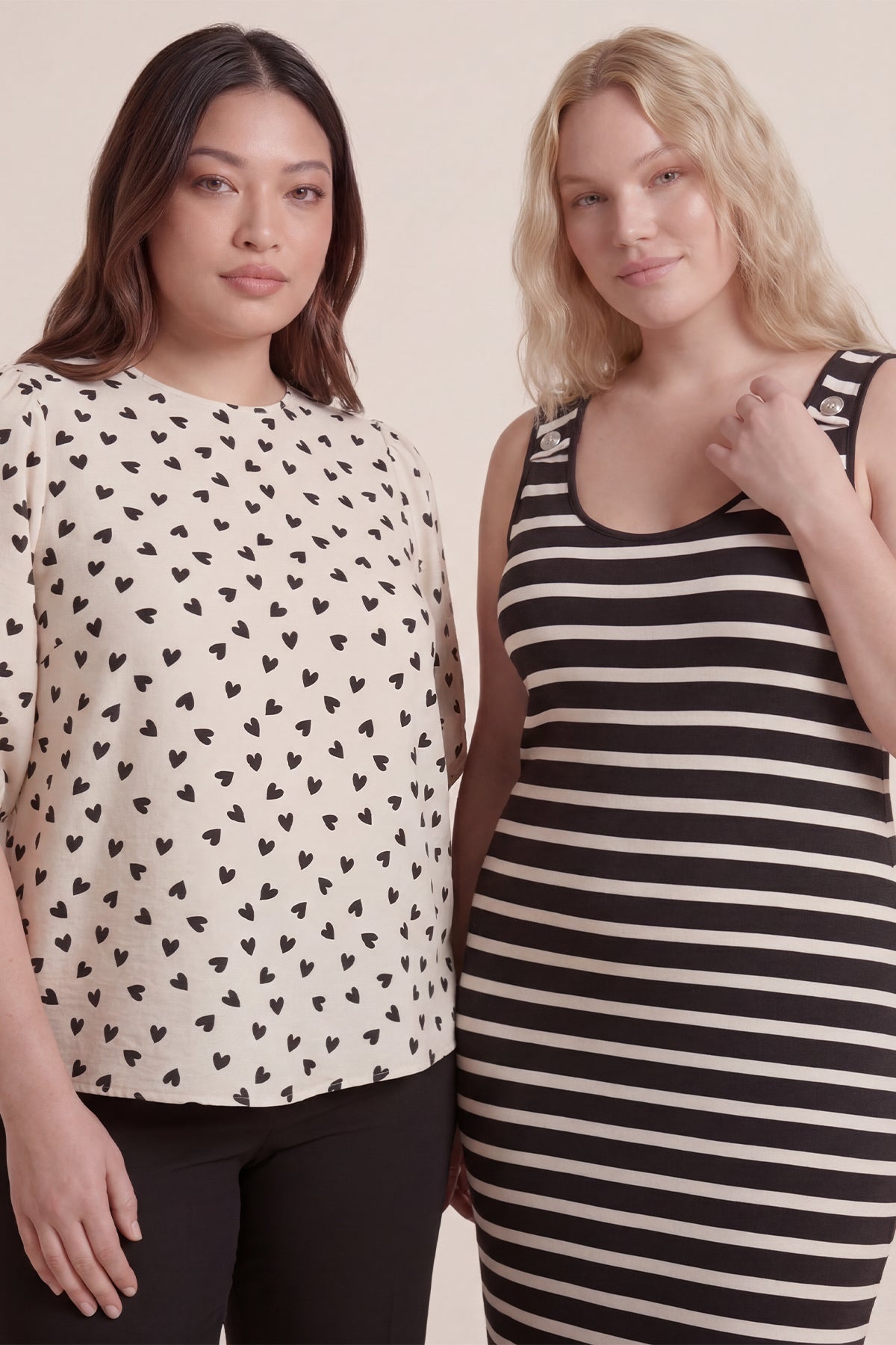 Bisiklet Yaka Desenli Balon Kol Bluz