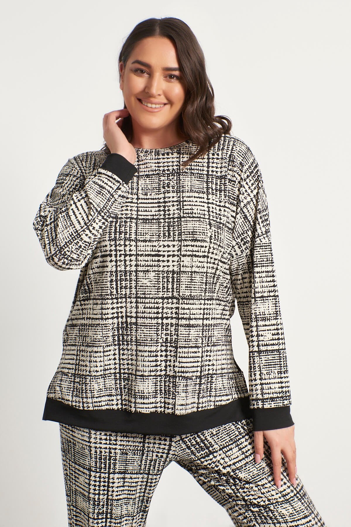 Bisiklet Yaka Sweatshirt