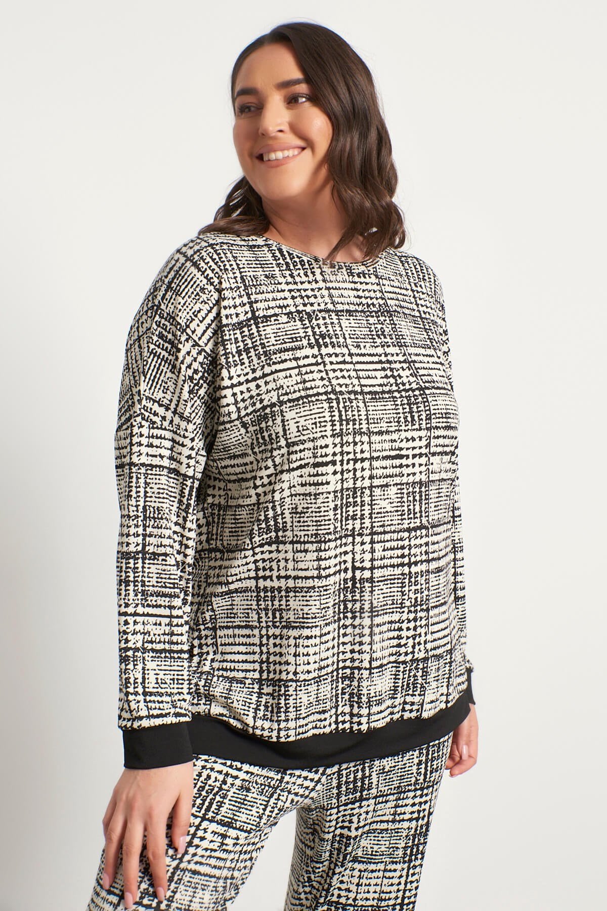 Bisiklet Yaka Sweatshirt